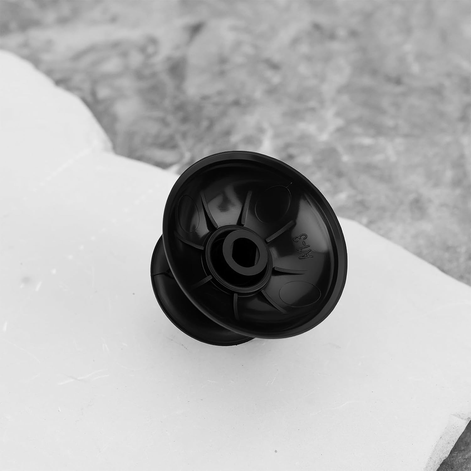 VGOL 4PCS Replacement Analog Thumbsticks Compatible with Nintendo Wii U Gamepad Controller (Black) - White image number 3