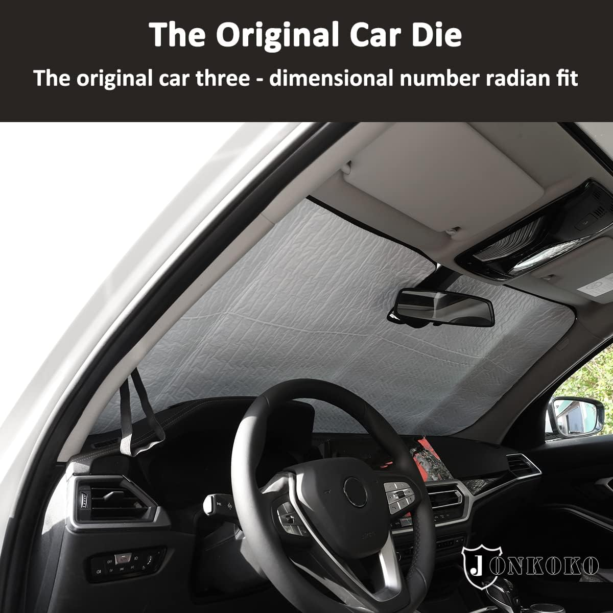 Windshield Sunshade Car Foldable UV Ray Reflector for BMW 3 Series G20 G28 2019-2022 Car Sun Shade Accessories image number 4