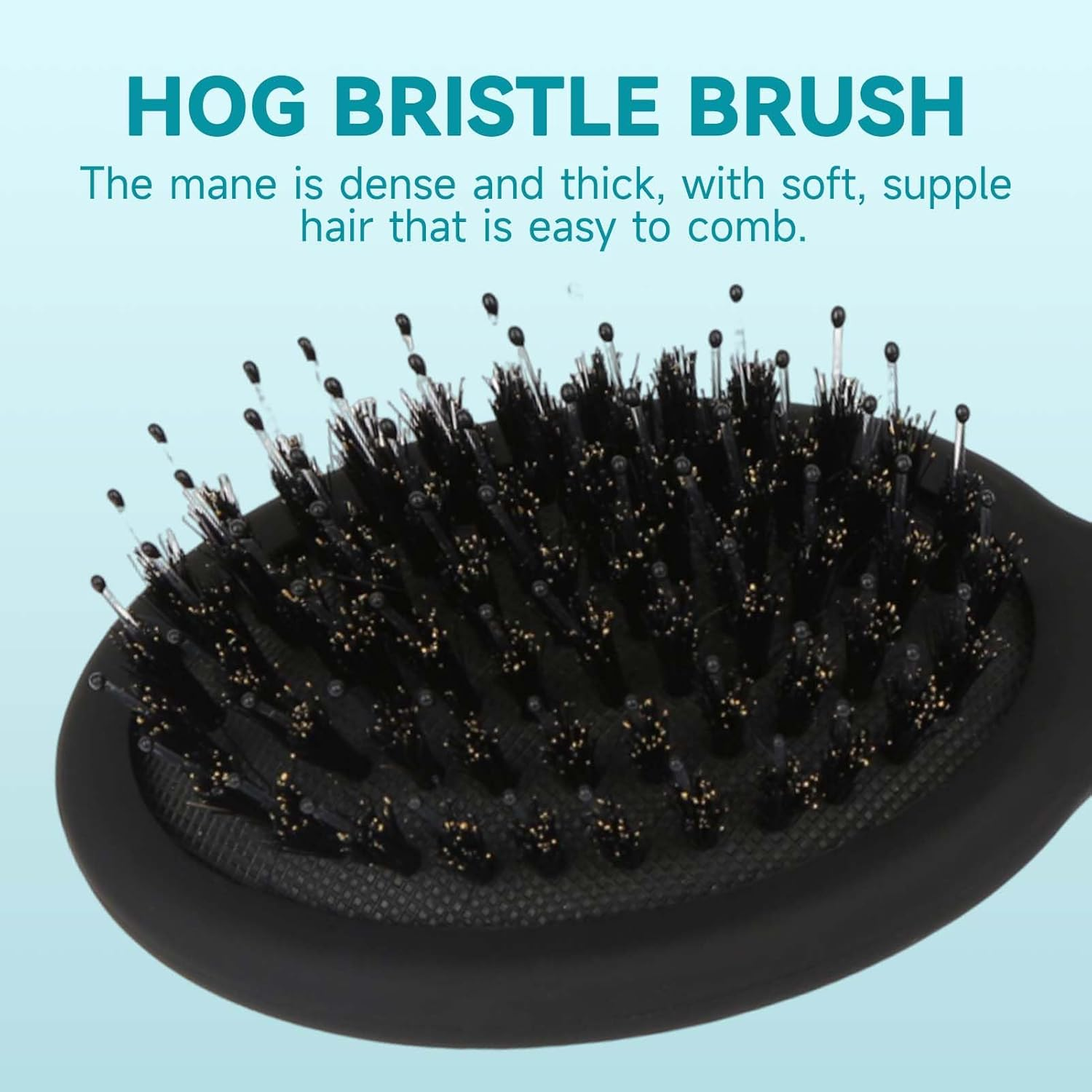 Teccfly Hair Brush,Mini Portable Detangling Brushes for Travel and Baby Kids, Adults Ultra-Soft Air Cushion Scalp Massage Wet and Dry Hair Styling Tool for All Types (Black) image number 5