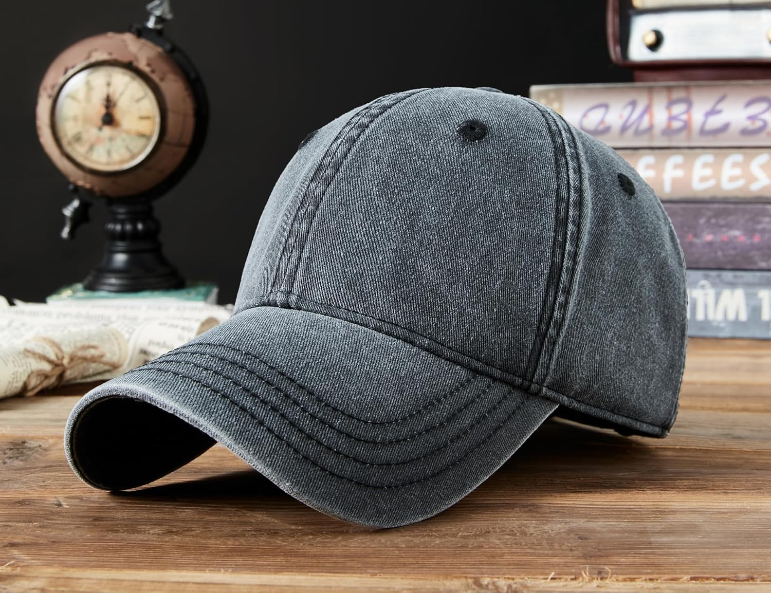 YAMEE Baseball Cap Denim Unisex Baseball Cap Men'S Denim Classic Summer Hats Women Breathable Baseball Cap Men Soft Sun Protection Sports Hat Men for Outdoor Use image number 2
