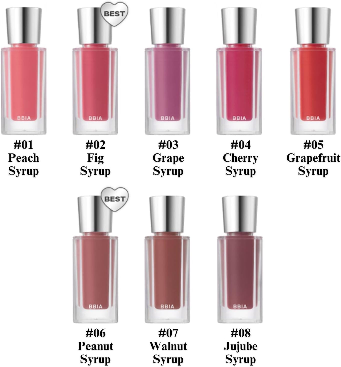 BBIA over Glaze Lip Gloss (01 PEACH SYRUP) - 02 Fig Syrup image number 4