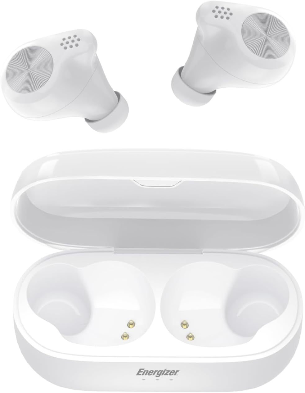 Energizer - Bluetooth Headphones 5.2, 5 Hours Use, Touch Control, Pairing, Handsfree, Stereo Sound - White image number 4