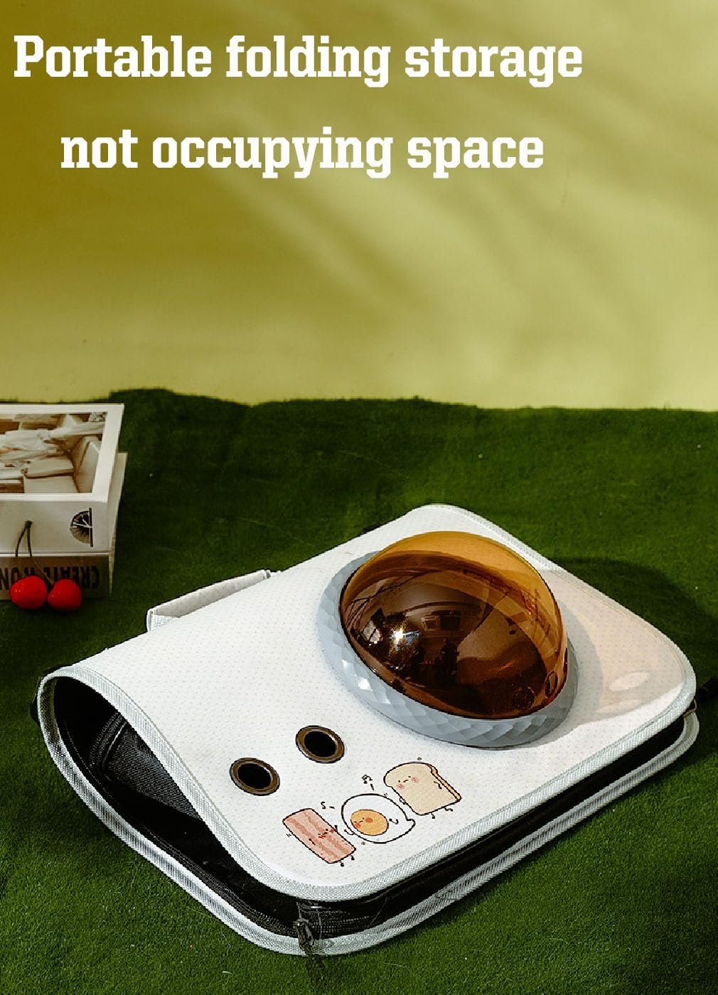 Cat Carrier Backpack with Shoulder Strap, Pet Carrier Backpack for Small Medium Cat Puppy Doggie, Space Capsule Transparent Pet Backpack, Waterproof Handbag Backpack for Travel, Walking and Outdoor image number 5