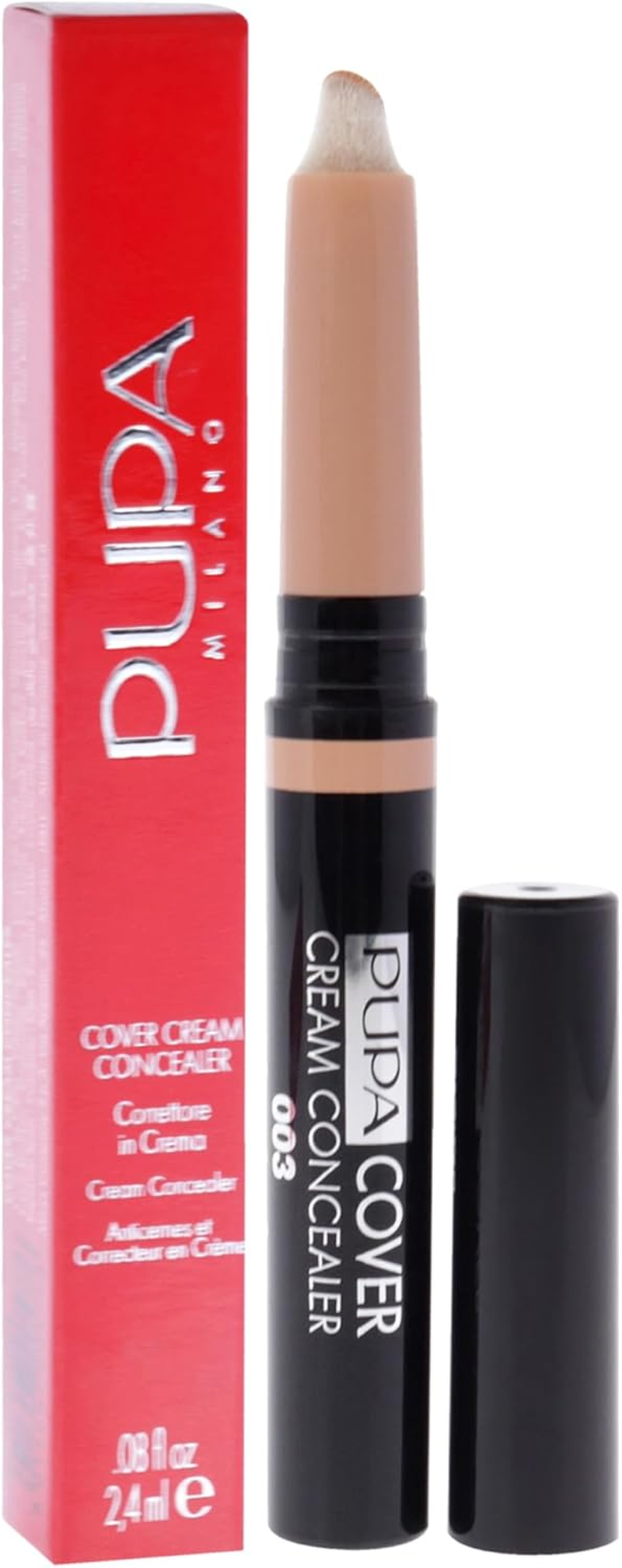 Pupa Milano Cover Cream Concealer - 003 Dark Beige for Women 0.08 Oz Concealer image number 6