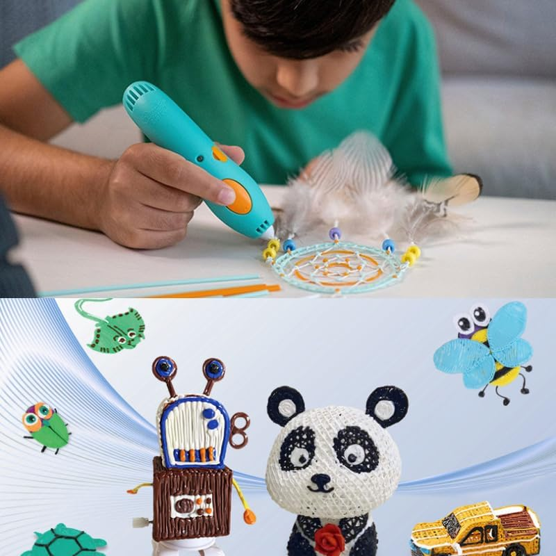 WADY 110Pcs 3D Doodler Pen Refills - 22 Colors 3D Printing Filament Refill Pack for 3Doodler Start+ 3D Pen, Safe PCL Filament Low Temperature 2.5Mm Thick,Compatible Only with Start Pen image number 6