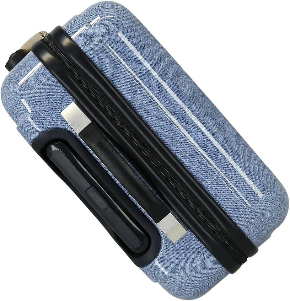 Disney Minnie Make It Rain Bows Cabin Suitcase Blue 38 X 55 X 20 Cm Rigid ABS Side Combination Lock 34L 2 Kg 4 Wheels Double Hand Luggage, Blue, Cabin Suitcase image number 4