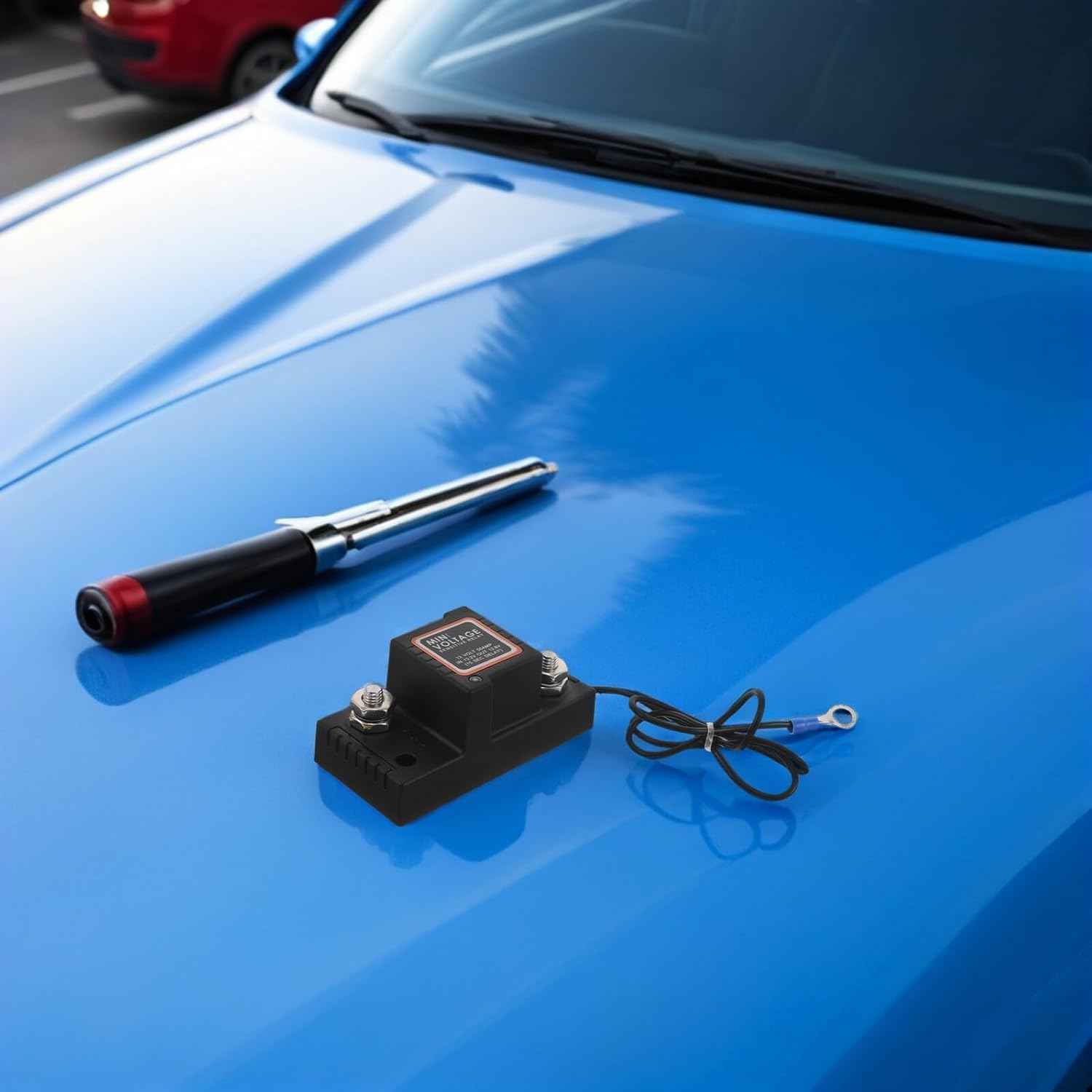 Baluue Mini Battery Isolator Automotive Isolator for Motorcycle Motorbike Go-Kart Voltage Sensitive Relay Power off Switch image number 6