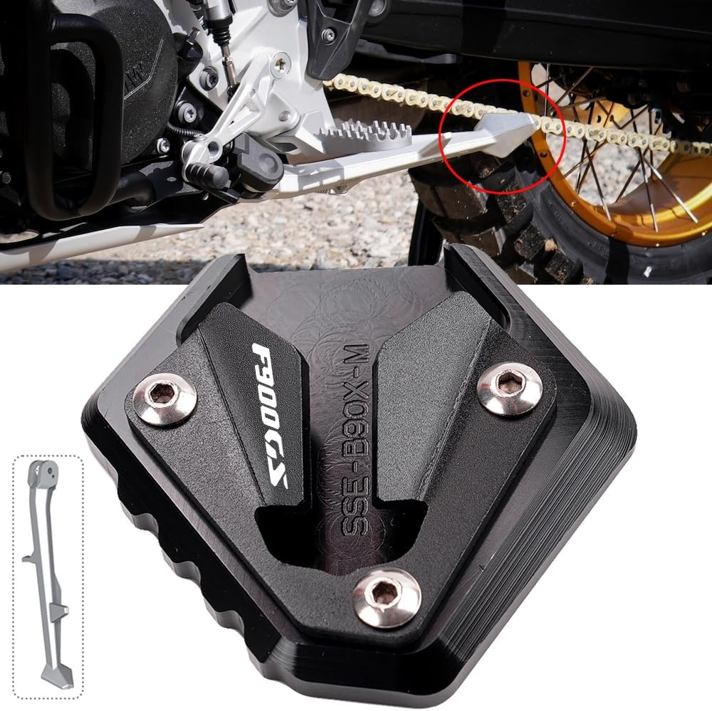 ZEXDDI for B&MW F900GS F 900 GS F 900GS 2023 2024 Motorcycle CNC Aluminium Kickstand Foot Side Stand Magnification Plate Extension Pad F900 GS 2025 Accessories image number 2