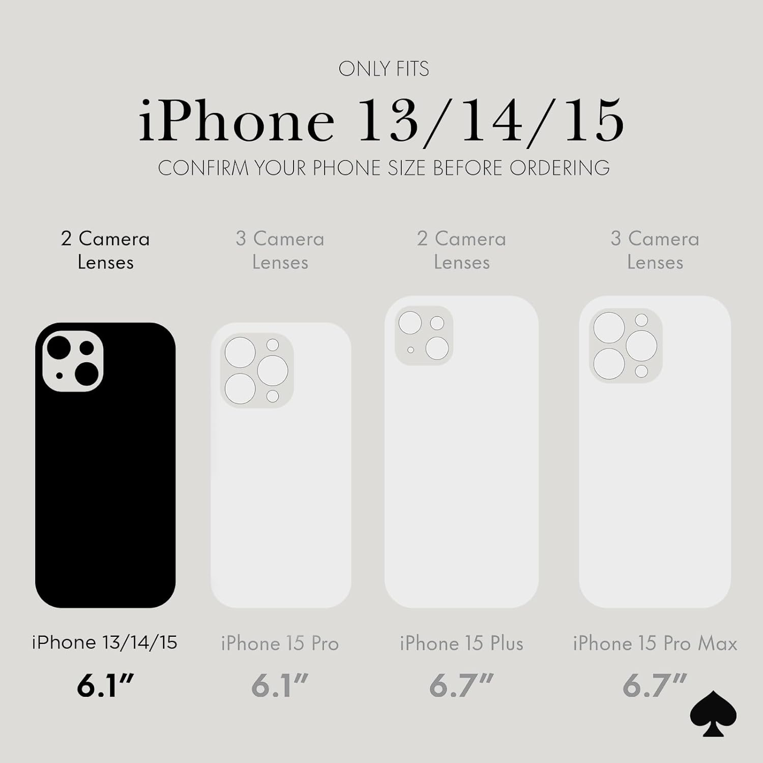 Kate Spade New York Iphone 15 Case/Iphone 14 Case/Iphone 13 Case, Compatible with Magsafe - City Leopard Black image number 2