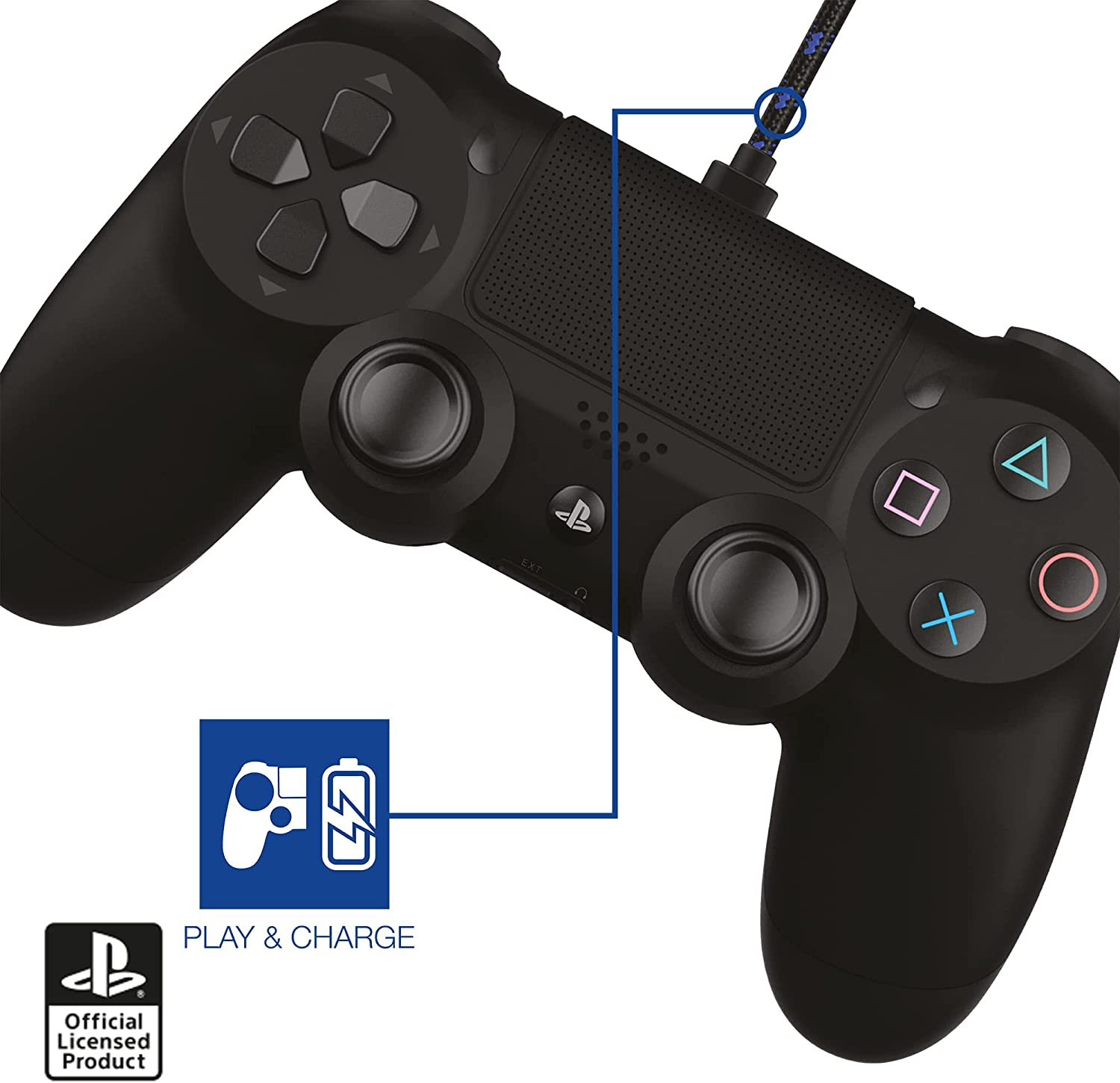 4Gamers SP-C10 3M Twin Play & Charge Cables for PS4