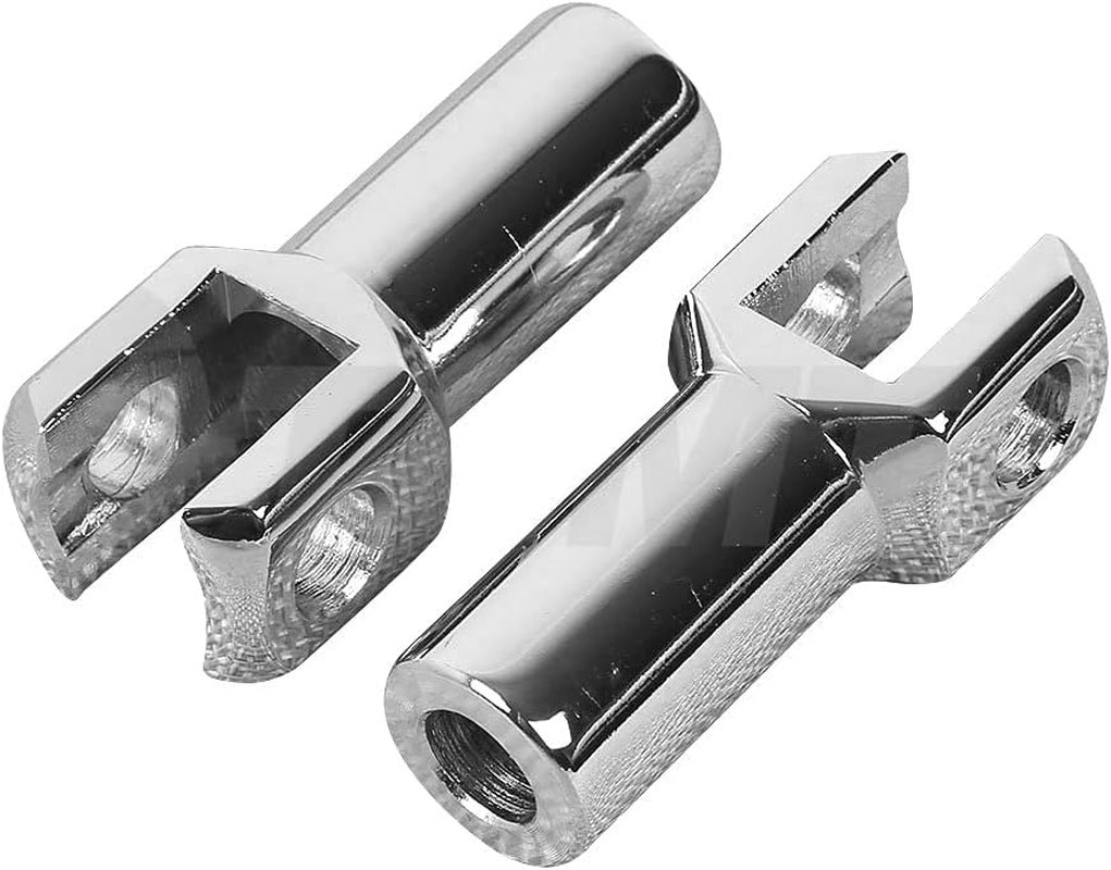 Motorcycle Foot Pegs Supports Mounts Clevis Fits for Harley Davidson Softail 2000-2006 (Chrome) Harley Pegs Mount Bolts image number 5