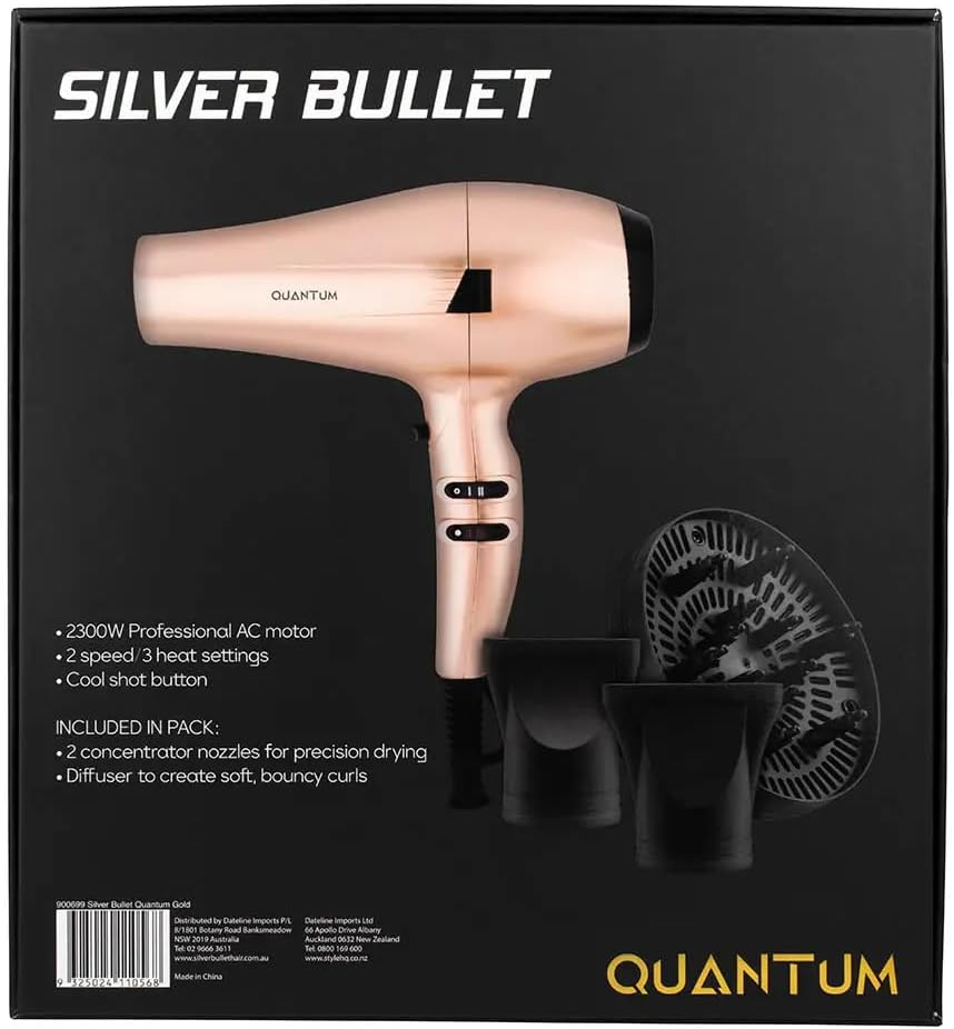 Silver Bullet Quantum Hair Dryer 2300W - Gold