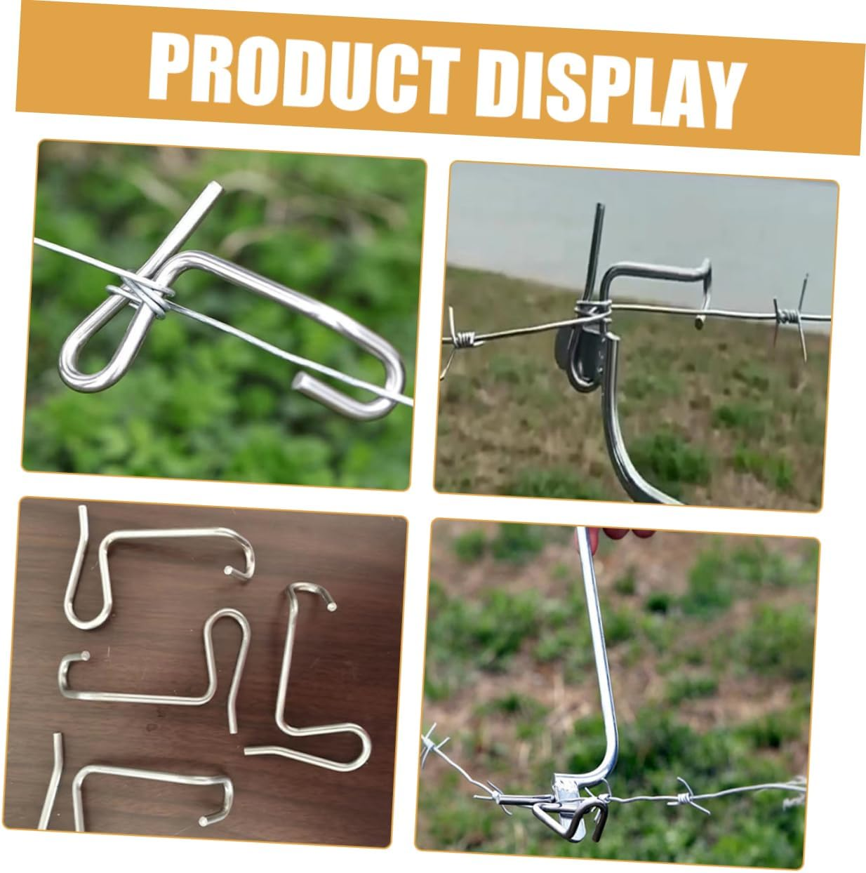 Yardwe 10Pcs Stainless Steel Fence Wire Tensioners Metal Wire Tightener for Garden and Farm Fences Quick Repair Tool Suitable for All Types image number 2