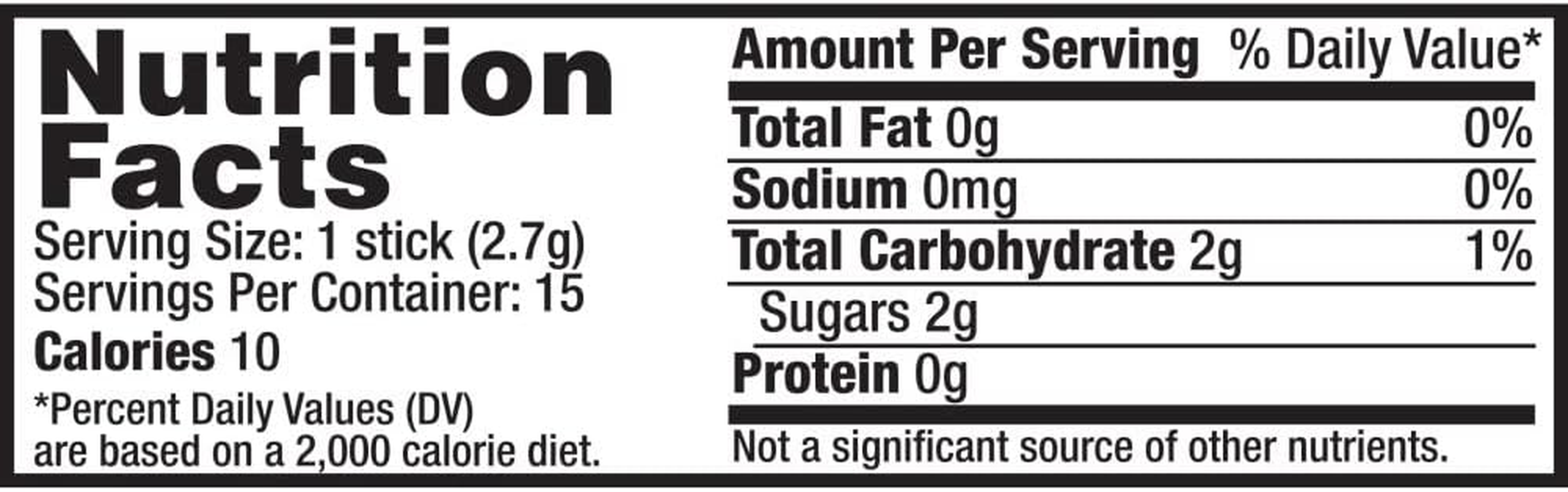 Wrigley'S Doublemint Gum 15 Sticks X 10 Packs