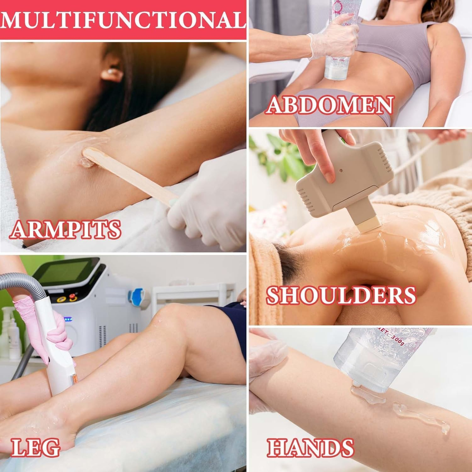 Cooling Conductive Gel for Laser Hair Removal Device and RF Radio Frequency Facial Body Skin Care Machine for Women and Men 300ML