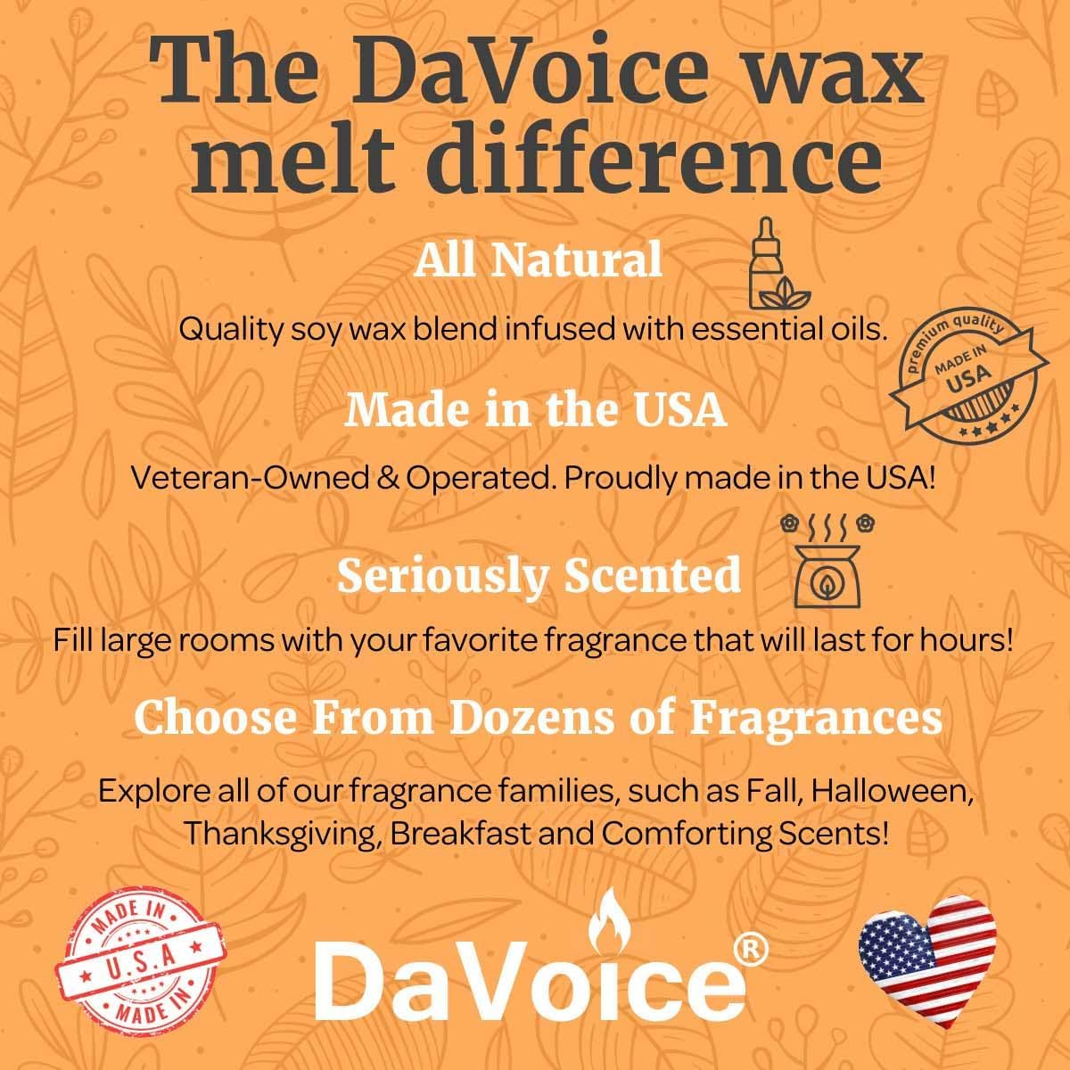 Fall Wax Melts Wax Cubes 5 Pack - Orange Cranberry Blueberry Apple Wax Melts Fall Scents, Soy Blend Fall Scented Wax Melts, Cookie Food Wax Melts (30 Cubes, 11 Oz, Thanksgiving Wax Melts Variety Pack) image number 5