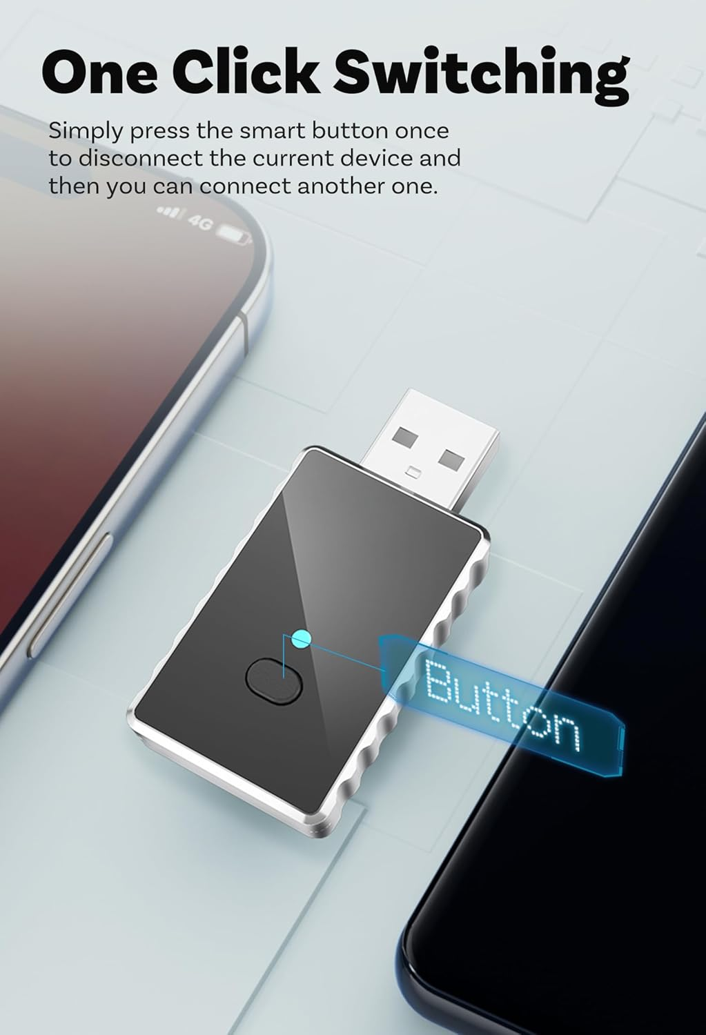 Smart World Micro CP-AA 2-In-1 Wireless Carplay & Wireless Android Auto Adapter &ndash; Compact & Fast Connection