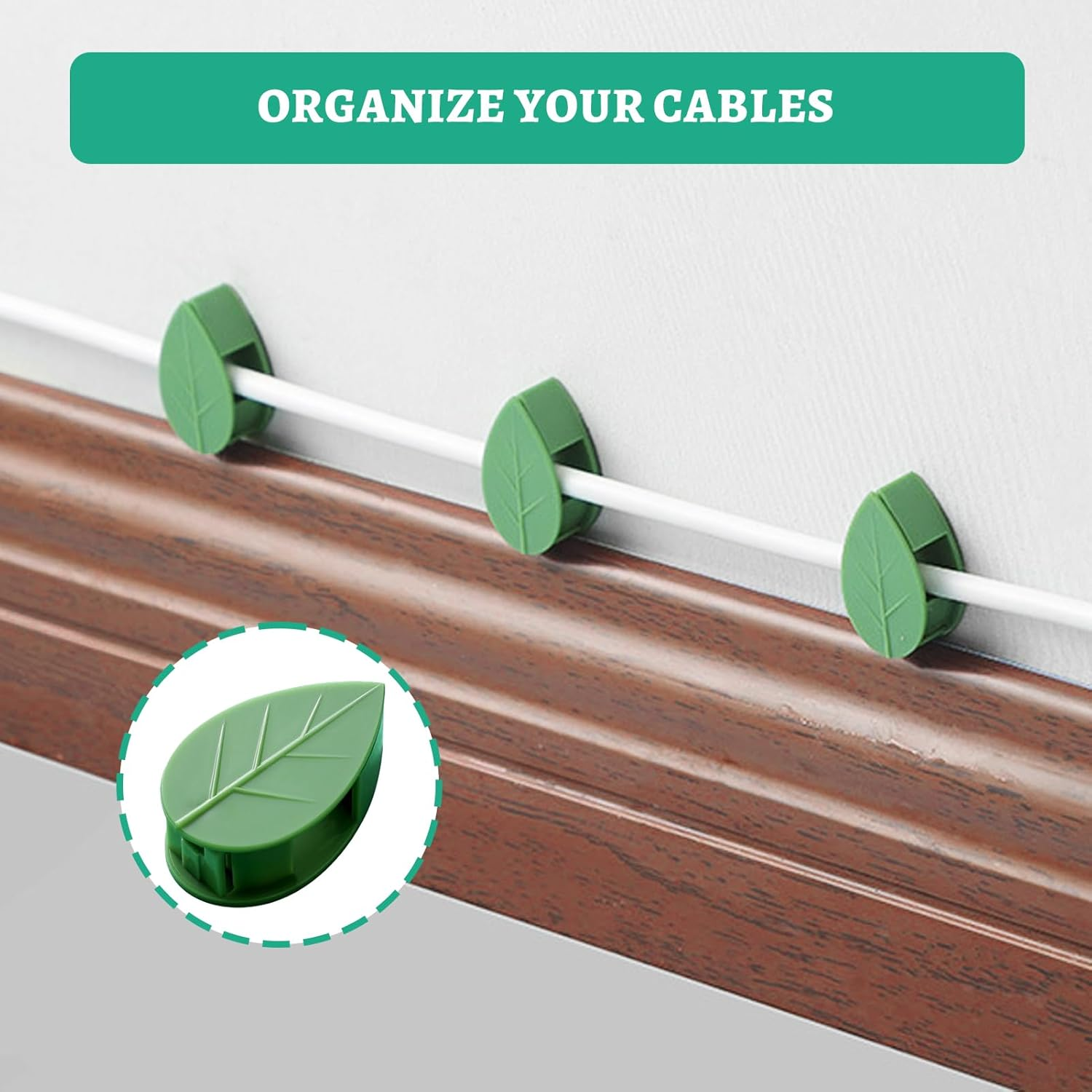 Plant Clips for Climbing Plants, 80 Pcs Plant Support Clips, Invisible Vines Plant Clip for Indoor Outdoor Green Leaf Simulation, Wall Planter Clips for Vines Grow Upright and Home Decoration image number 5