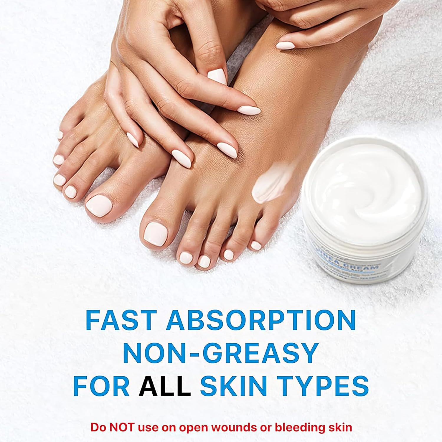 Urea Cream for Feet and Hands - 40% Urea Cream+ 2% Salicylic Acid for Maximum Moisturizing and Softening, Moisturizing Cream for Dry, Cracked Feet, Hands, Elbows and Knees(4.6 Oz) image number 1