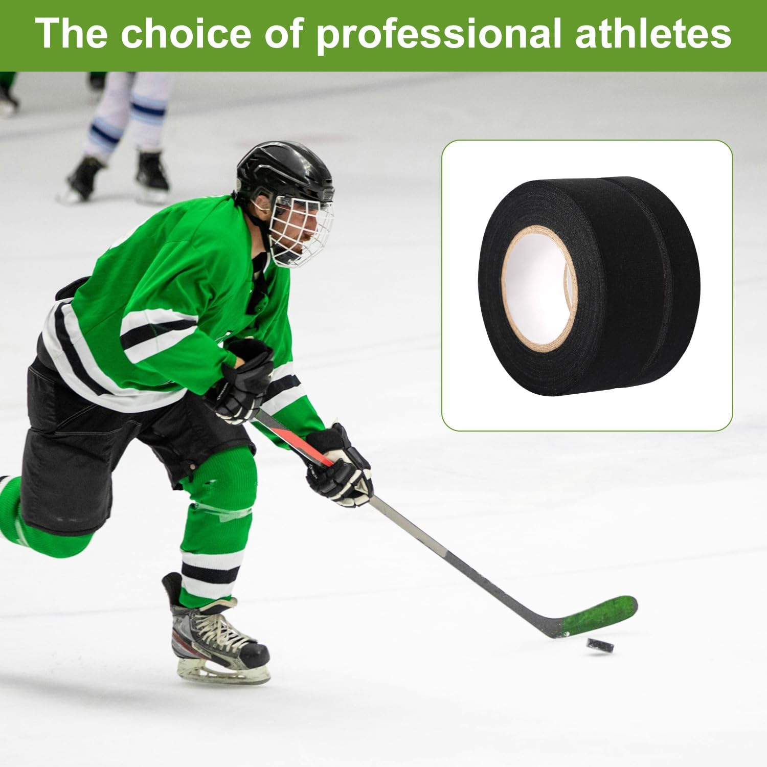 12Pcs Lacrosse Stick Tapes, Cotton Lacrosse Tape 1In and 1/2In Non-Precut Hockey Stick Grip Tapes Sweat-Absorbent Lacrosse Stick Grip Tape for Lacrosse Golf Baseball Bats image number 4