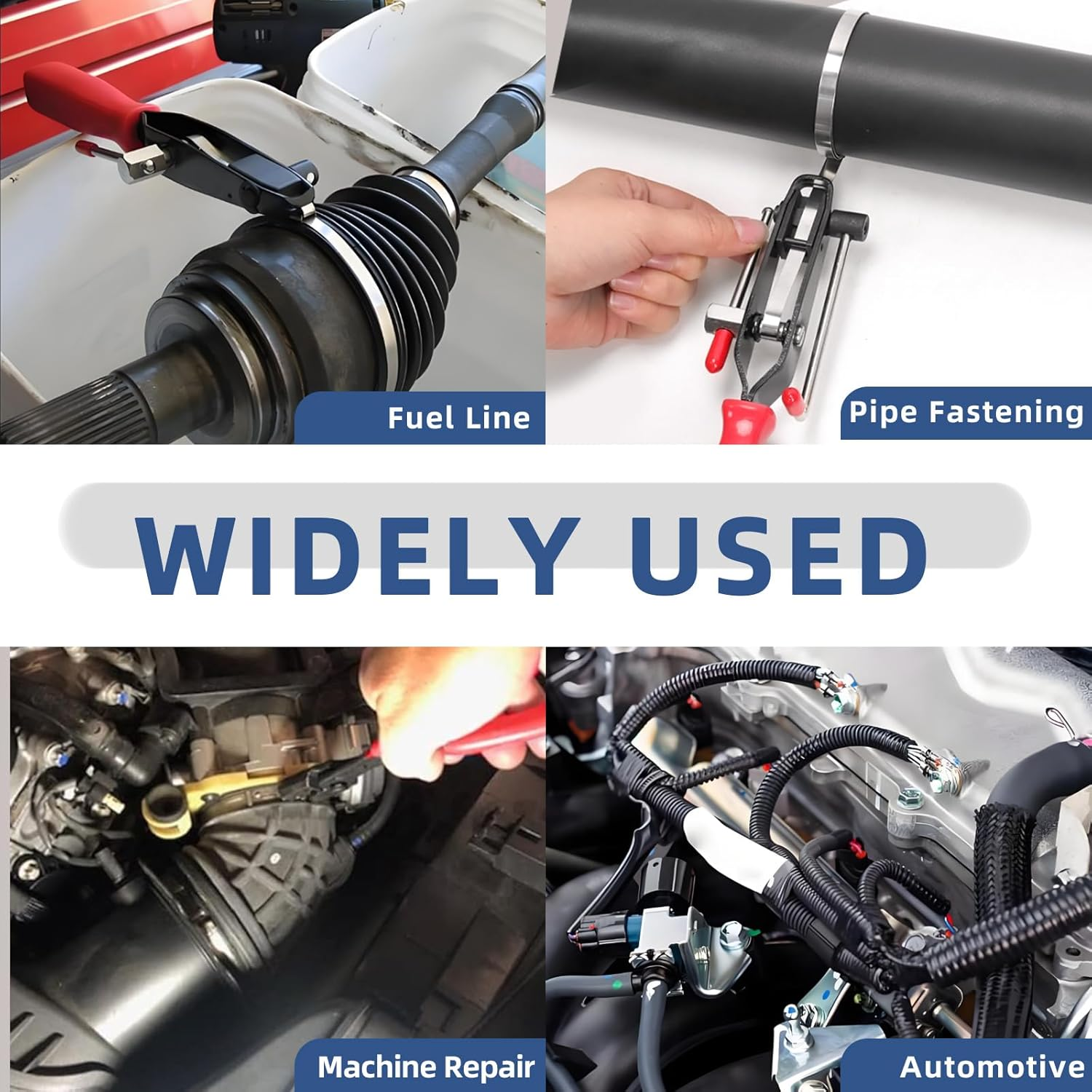 Glarks 20Pcs 45-80Mm 45-170Mm CV Boot Clamp Set, Stainless Steel Drive Shaft CV Boot Band Clamps, CV Joint Boot Clamp, Axle Boot Clamps for Most Cars image number 1