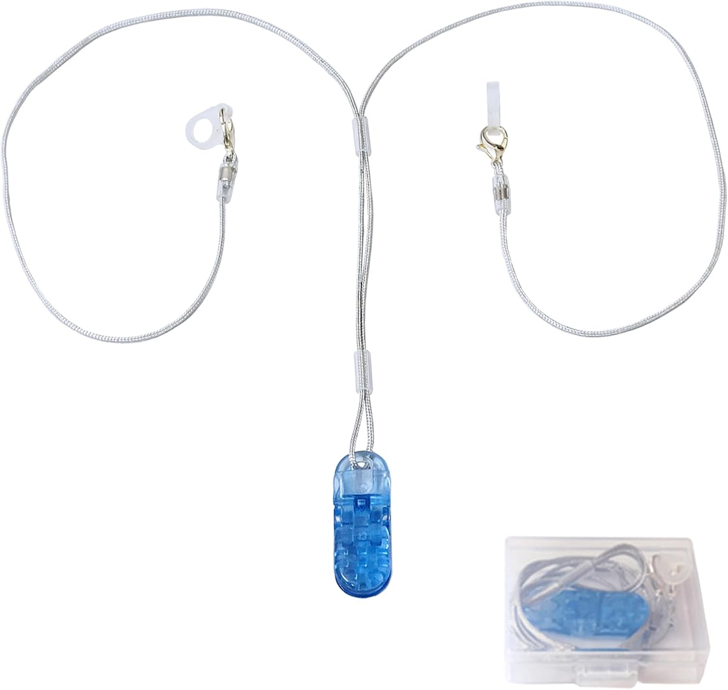 2 Sets Hearing Aid Clip Anti-Lost Lanyard Safety Retainer for Adults and Kids for 7Mm & 9Mm Silicone Loops with Storage Case image number 4