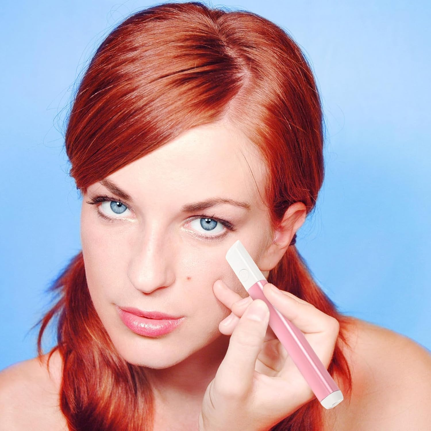 TOPPERFUN Red Blue Light Remover Pen Facial Scar Treatment Device Safe Skin Care Massager for Oily and Sensitive Face and Neck image number 4