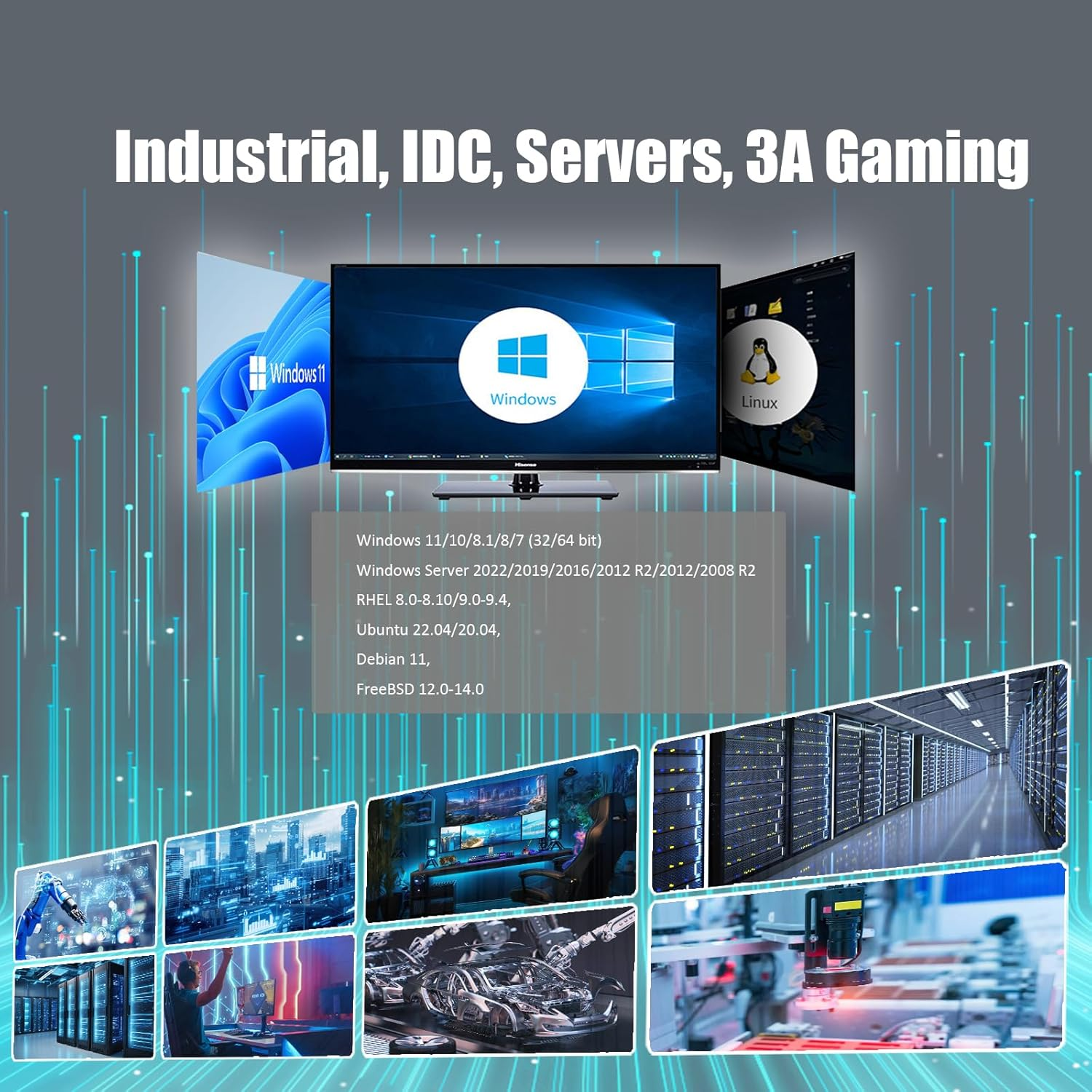 GLOTRENDS ST7315 1-Port 10Gb SFP+ Ethernet Network Card with Intel 82599EN Controller, PCIE 2.0 X4 Interface, Support Windows 11/10/Windows Server/Linux/Esx/Vmware Esxi(Not Support Mac OS) image number 5