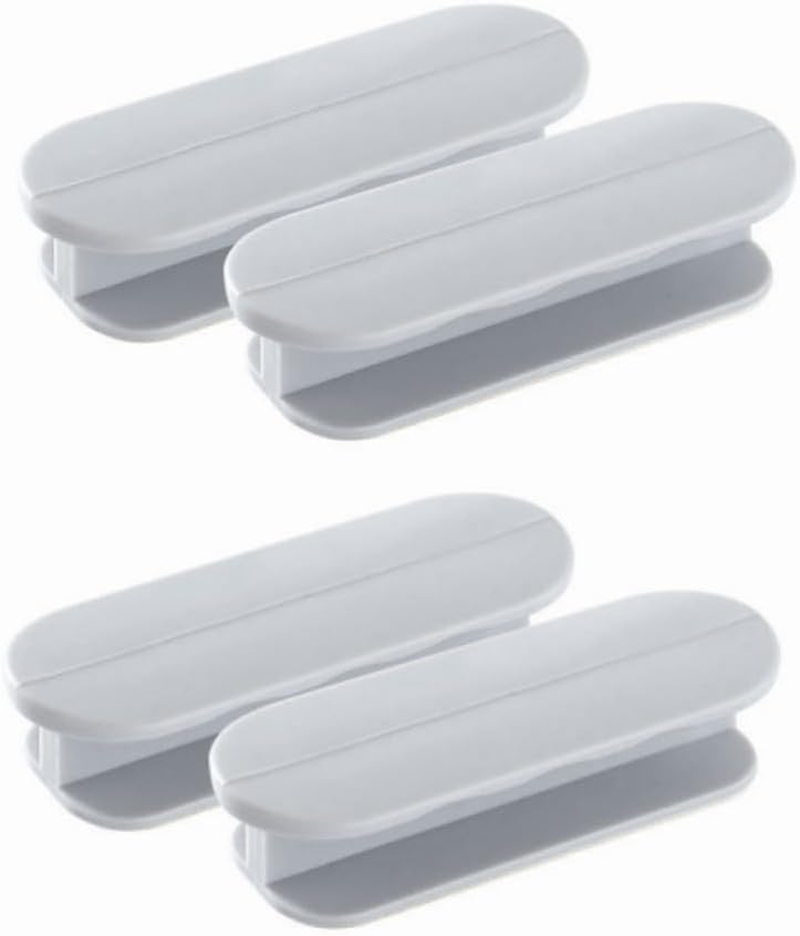 DACUAN Self-Adhesive Pull Handles, 4Pcs Handle Helper, Adhesive Cabinet Handles, Install Door Pull Handle for Kitchen Cabinet Knobs Drawer Window Sliding Door-Wardrobe