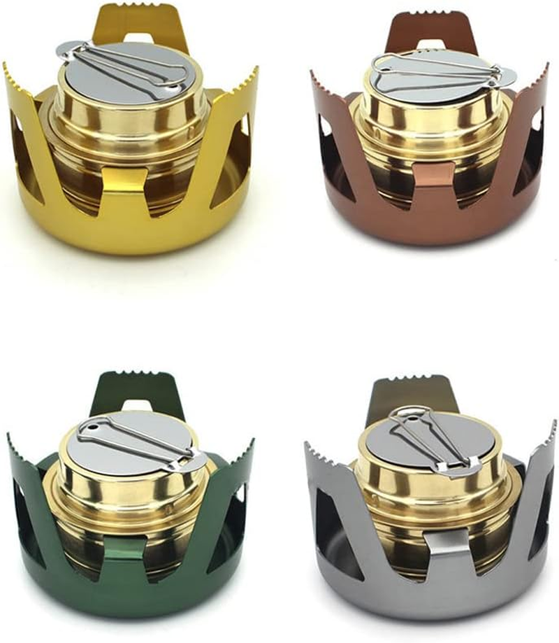 Copper Alloy Portable Mini Ultra-Light Spirit Burner Alcohol Stoves Outdoor Camping Hiking Stoves Furnace image number 2