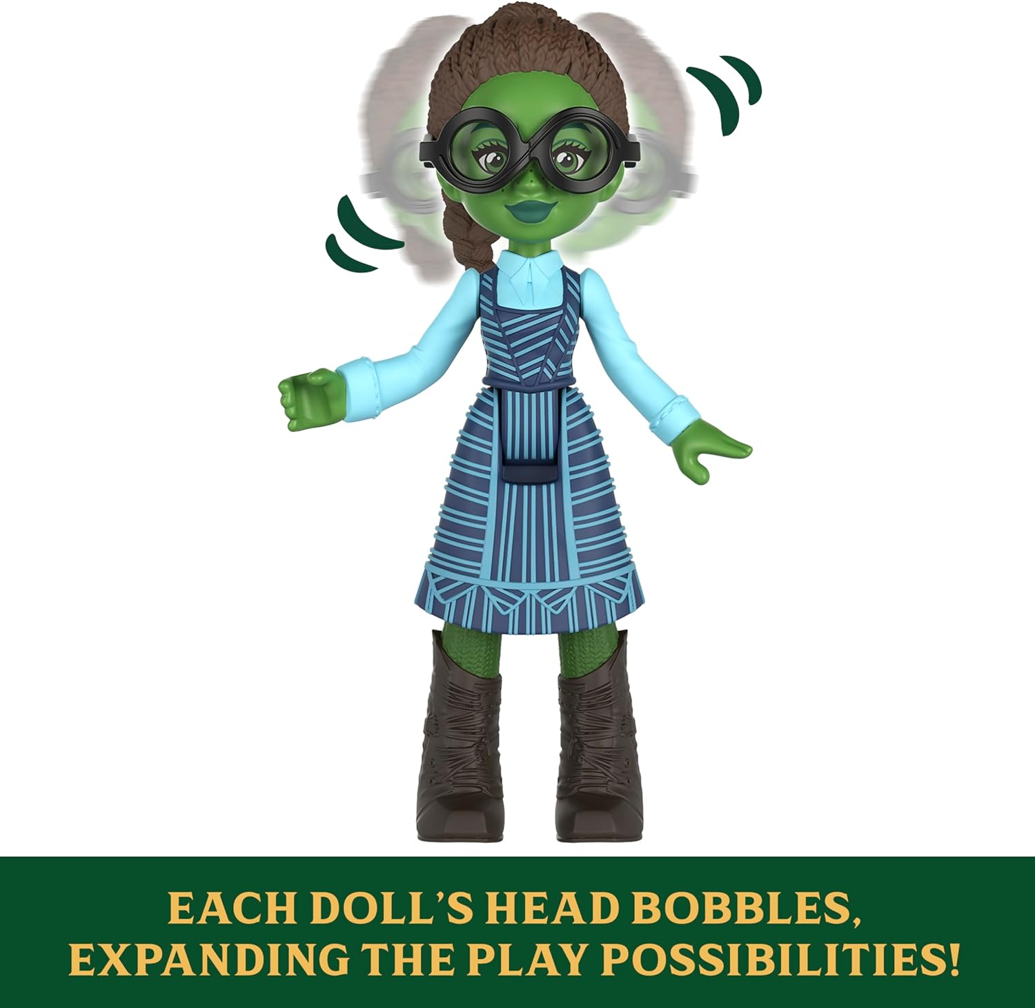 Mattel Universal Pictures&rsquo; Wicked Students of Shiz Multipack, 5 Small Dolls with Signature Looks and 9 Storytelling Accessories, Inspired by the Movie image number 1
