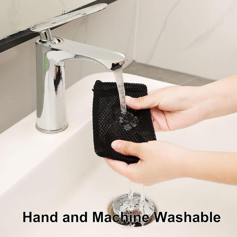 Lyhaogao 22 Pack Mesh Drawstring Bags Small Storage Pouch Organizer for Charger,Cosmetics, Snacks, Jewelry, Travel Accessories,Breathable & Durable String Bags (9X13 Cm/3.54X5.11 In) image number 2