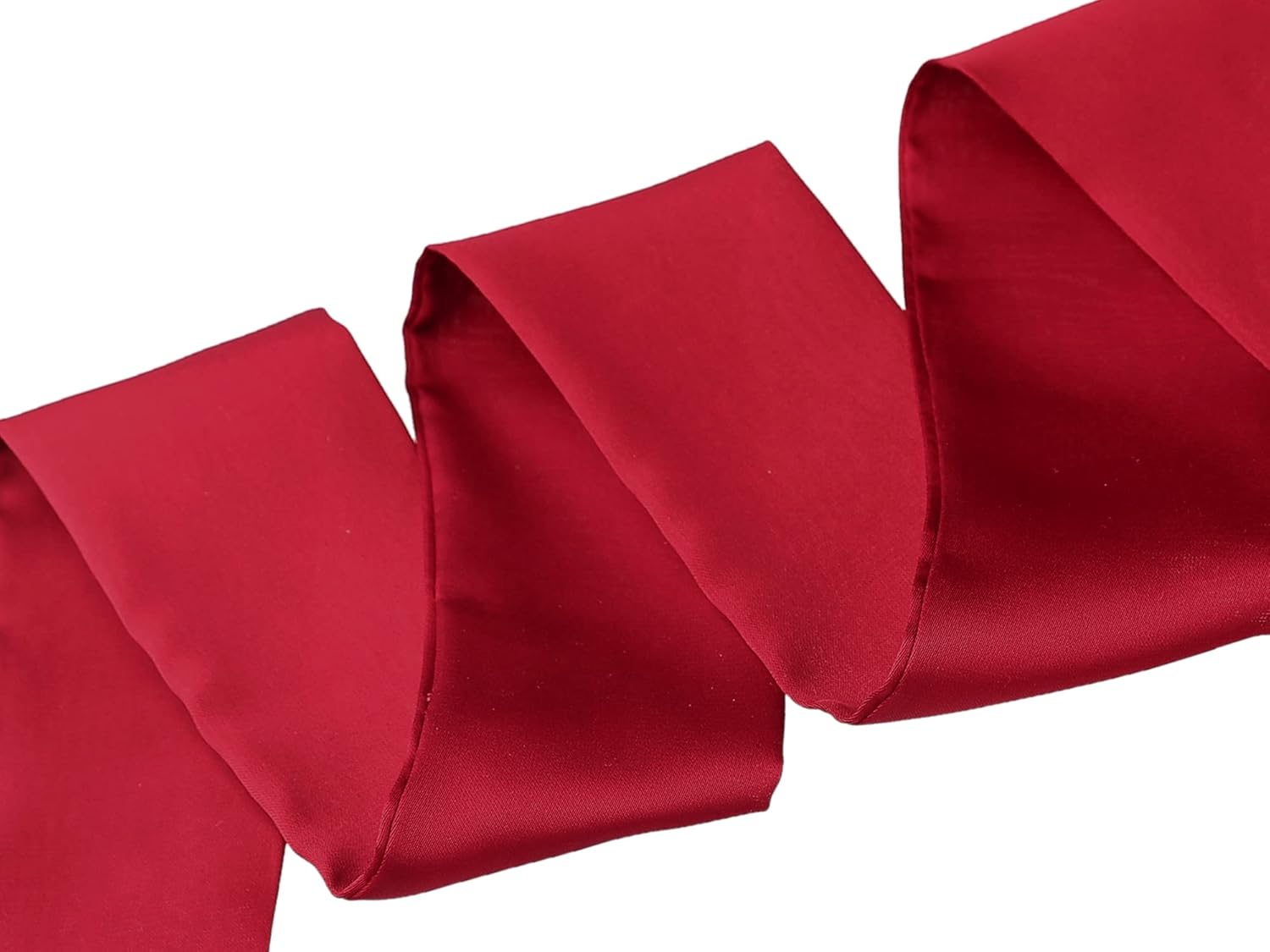 Allegra K Women Skinny Scarf Plain Solid Color Pure Long Scarves Neckerchief Wine Red 90 * 5Cm/35.43 * 1.97 Inches(L*W) image number 1