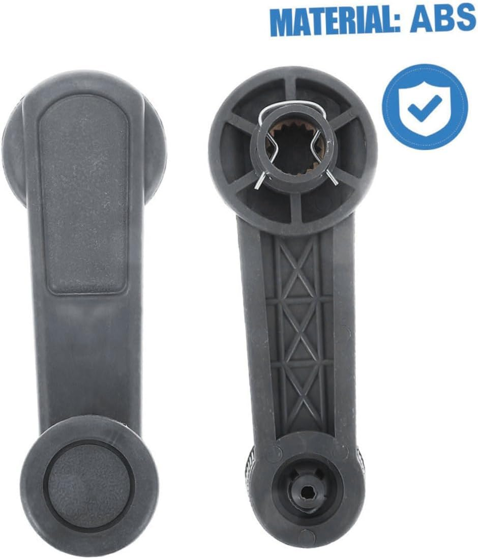 NULYLU 2Pcs Window Crank Lever Replacement for Vehicle Car Window Winder Abs Material Easy Installation and Operation Fit for Many Car Models Gray image number 6