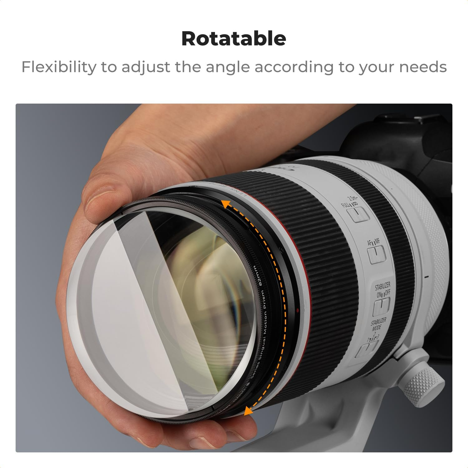 K&F Concept 77Mm Single Motion Blur Effect Filter for Camera Lens Creative Photography, K9 Optical Glass Multiple Refracting Subjects DSLR Accessories image number 1
