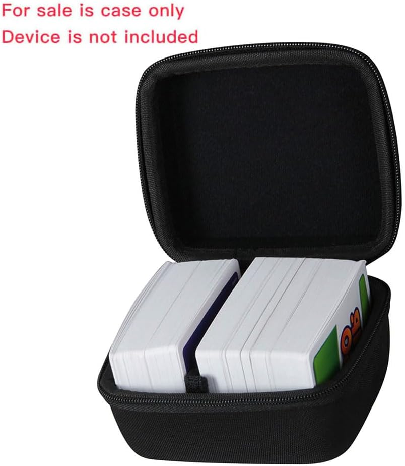 Adada Hard Travel Case for Skip BO + UNO Card Game/Skip BO + Phase 10 Card Game.Fits up to 300 Cards.Not Including Cards (Black) - Red+Yellow image number 2