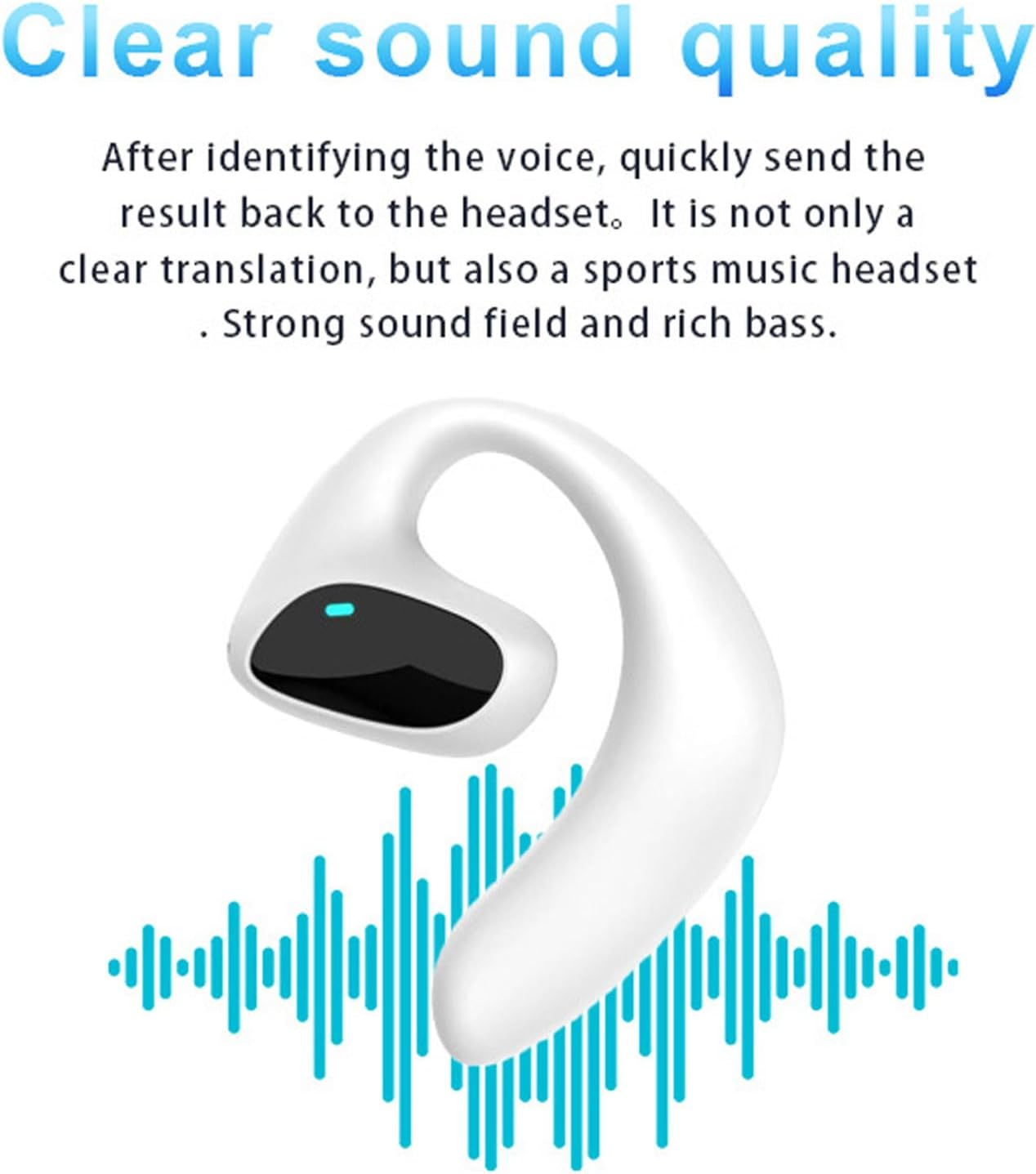 Pomya Translator Headphones, 144 Headphones Languages ​​Language Translator Smart 5.3 for Study