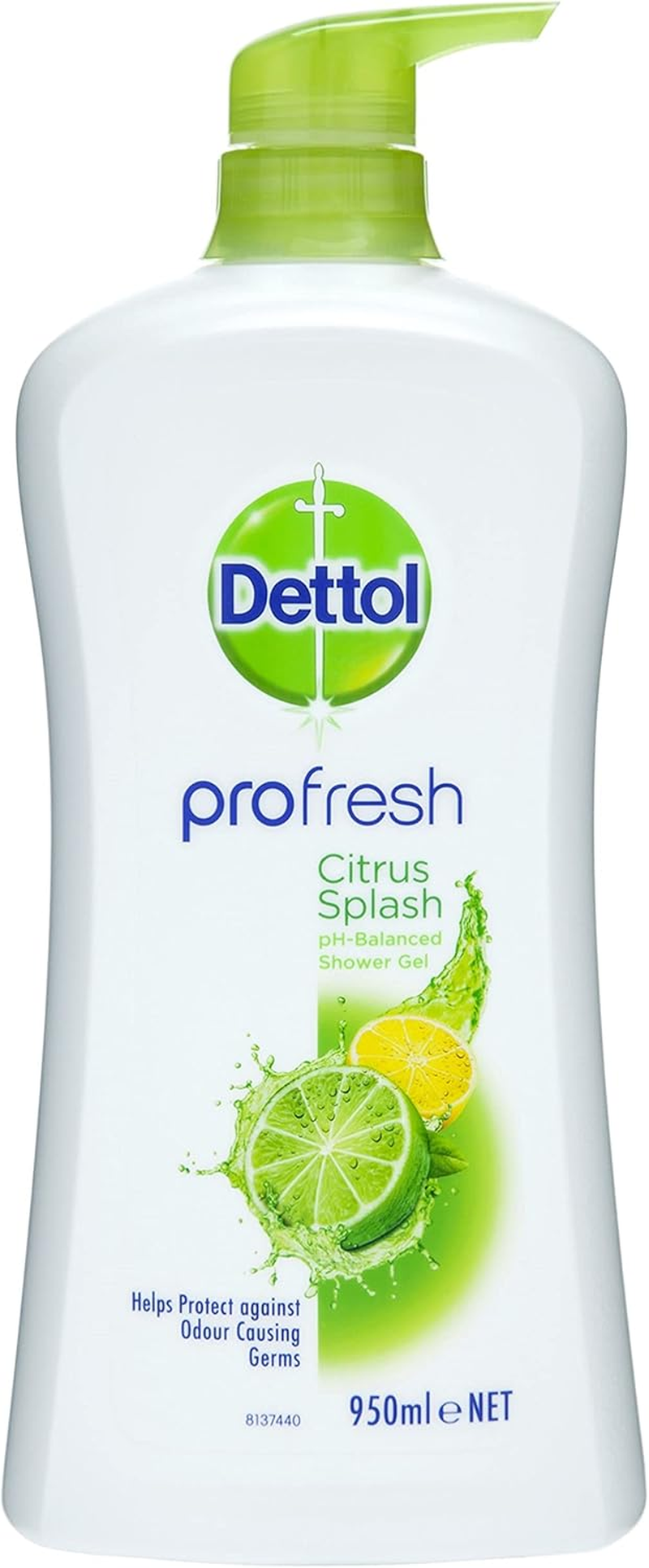 Dettol Profresh Shower Gel Body Wash Peach Burst 950Ml