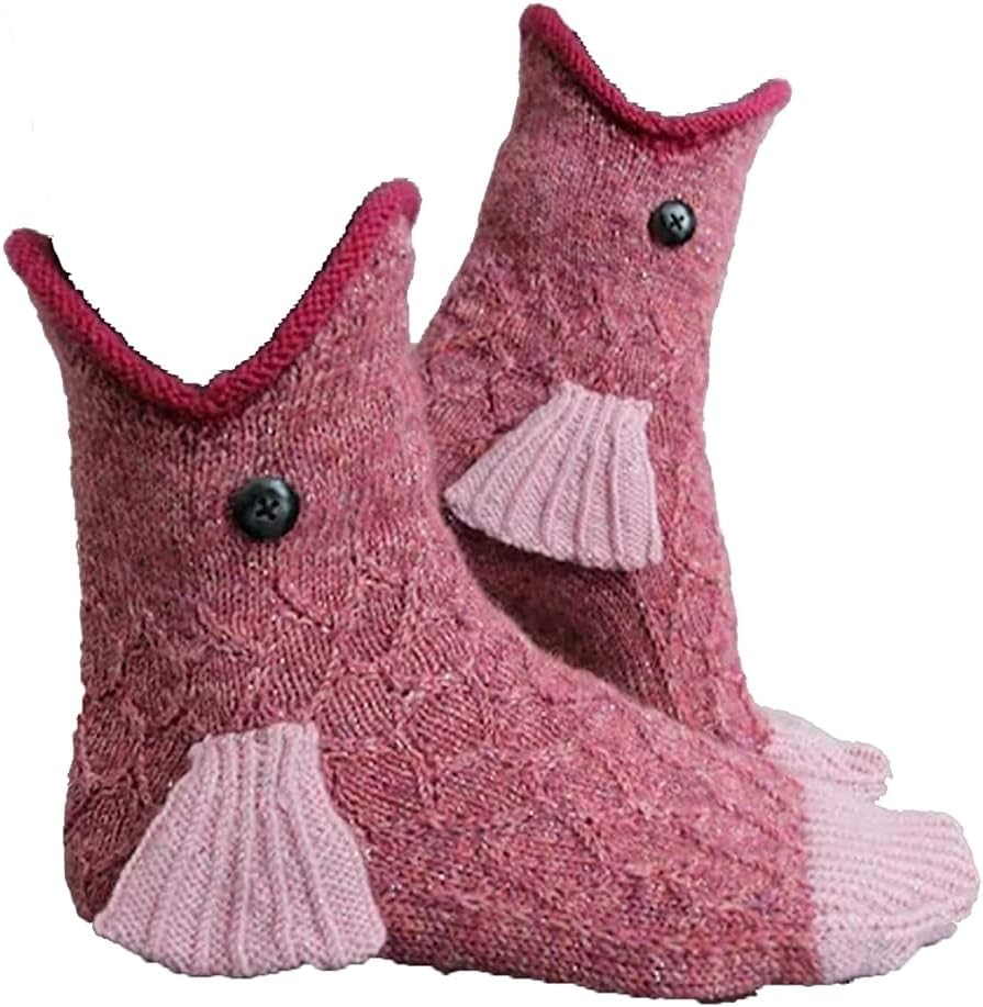 Knit Animal Sock Funny Socks Crocodile Socks Winter Warm Thick Alligator Knitted Socks Unisex Men Women
