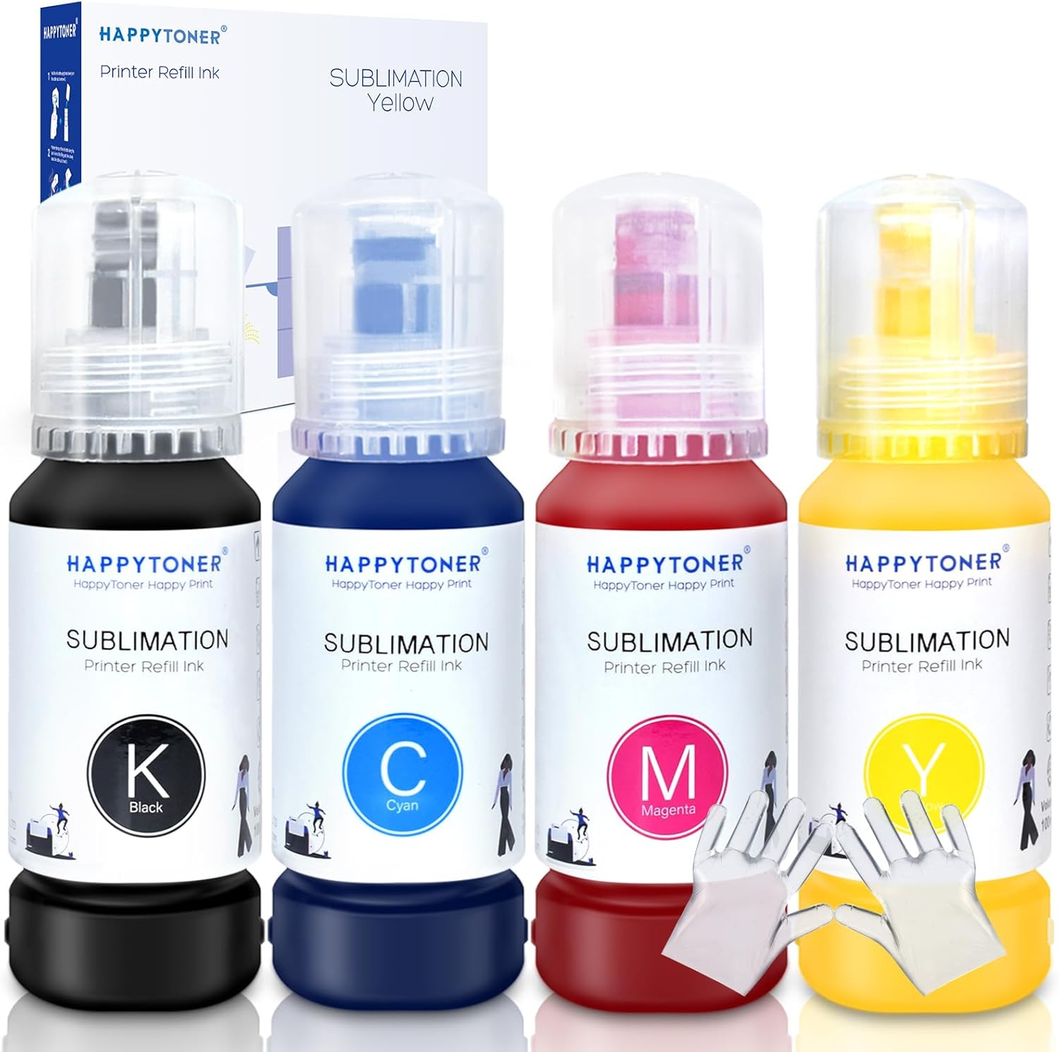 Sublimation Ink for Epson 2800 Ecotank ET-3750 ET-3760 ET-3830 ET-4850 ET-4750 ET-2760 ET-2700 ET-4760 ET-15000 ST-2000 Heat Press Transfer on T-Shirt Mug (Upgrade Version/Anti-Uv)