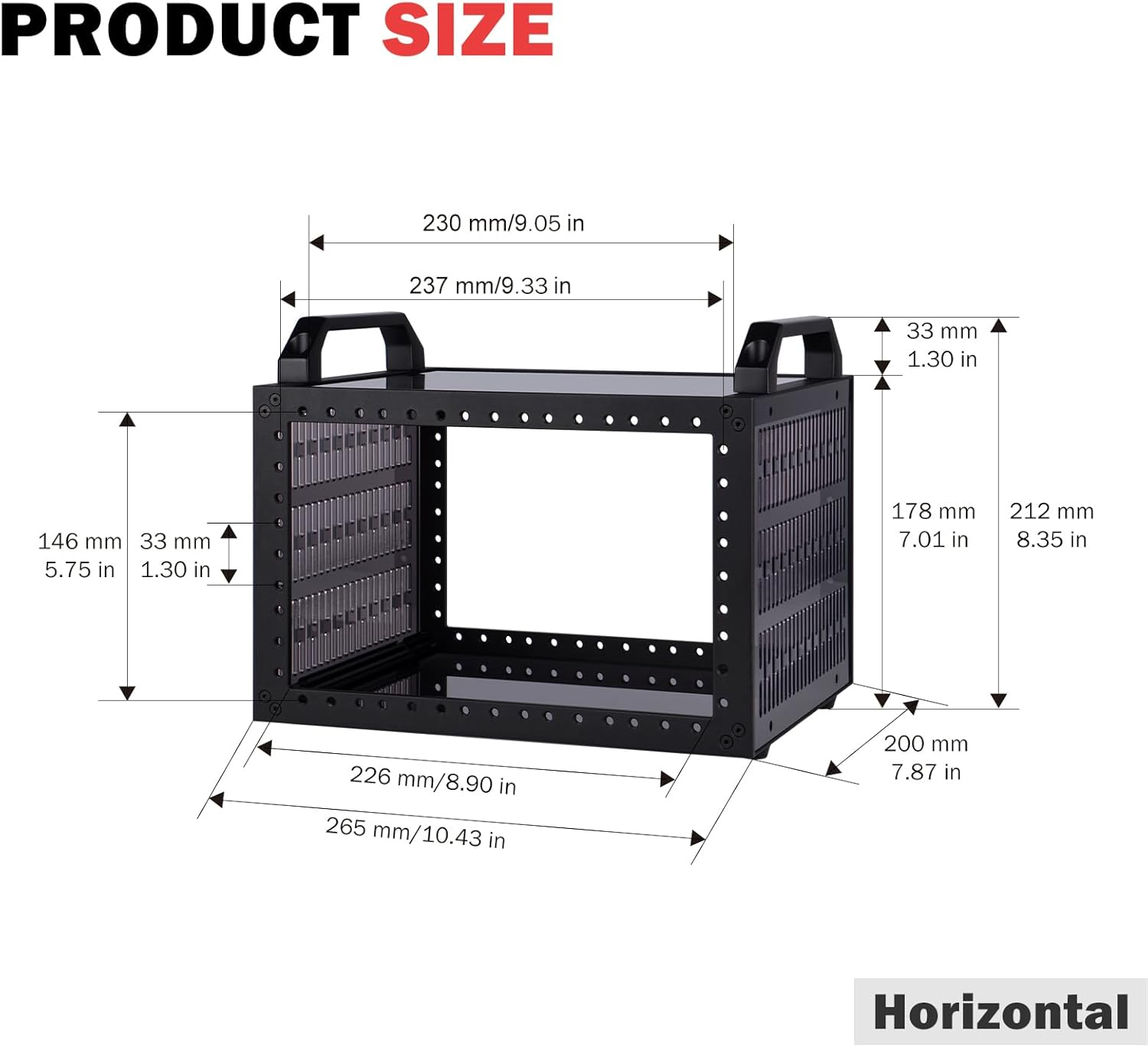 Geeekpi Deskpi Rackmate TT Mini Server Cabinet for Mini PC, Network, Servers, Audio, and Video Equipment image number 1