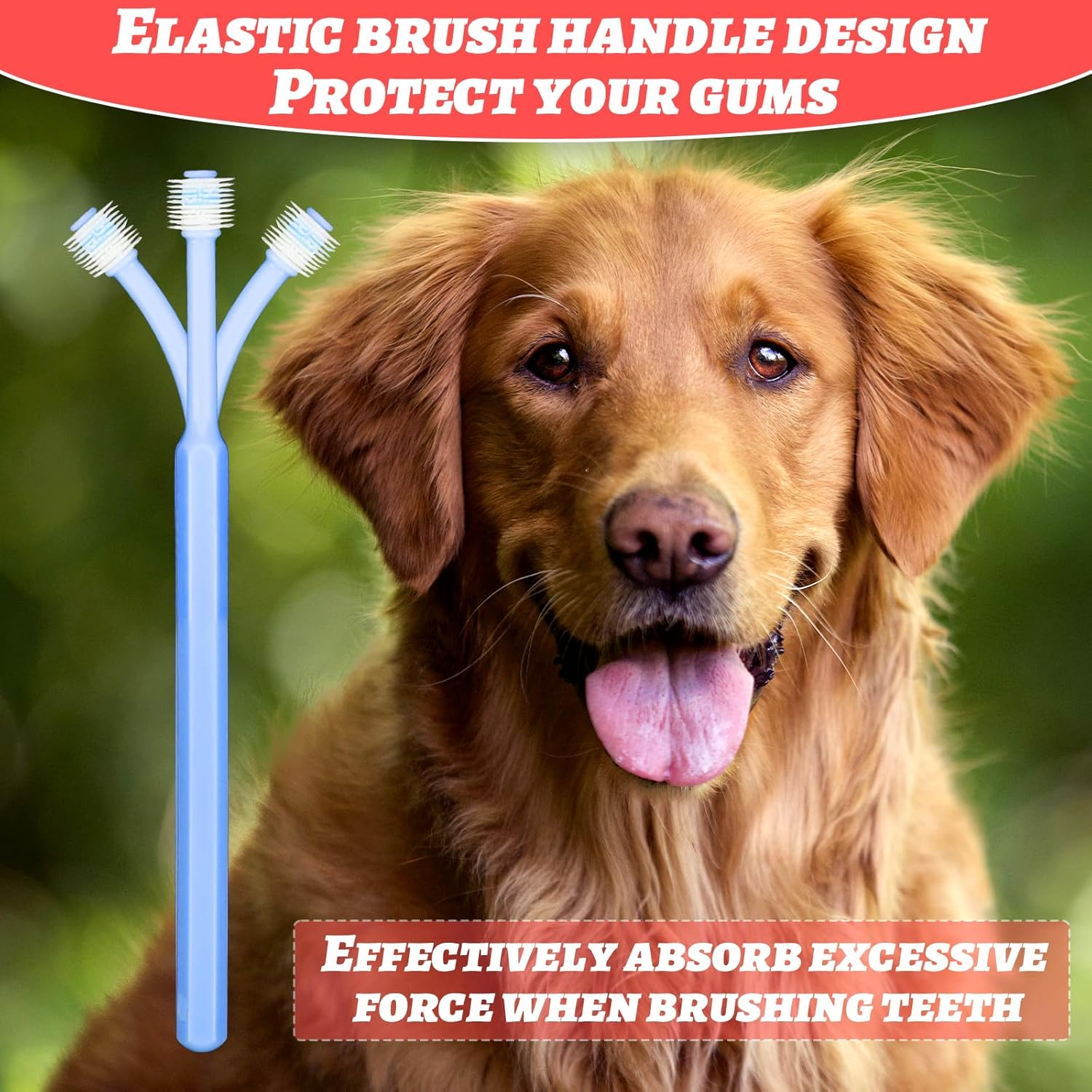 2 Pack Small Dog Toothbrush, 360 Degree Silicone Cat Toothbrush Pet Dental Care Dog Oral Hygiene Deep Clean Pet Teeth Cleaning Set Soft Bristles Fresh Breath Medium image number 6
