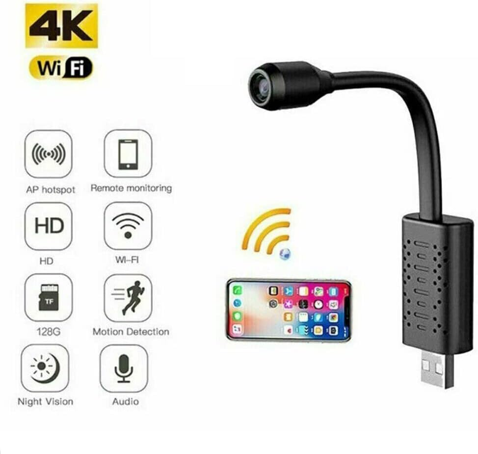 U21 Spy Camera, Mini Hidden Security Cam, Wireless HD Small Surveillance Cameras, Motion Detection Alerts Surveillance Cameras for Indoor/Home image number 2
