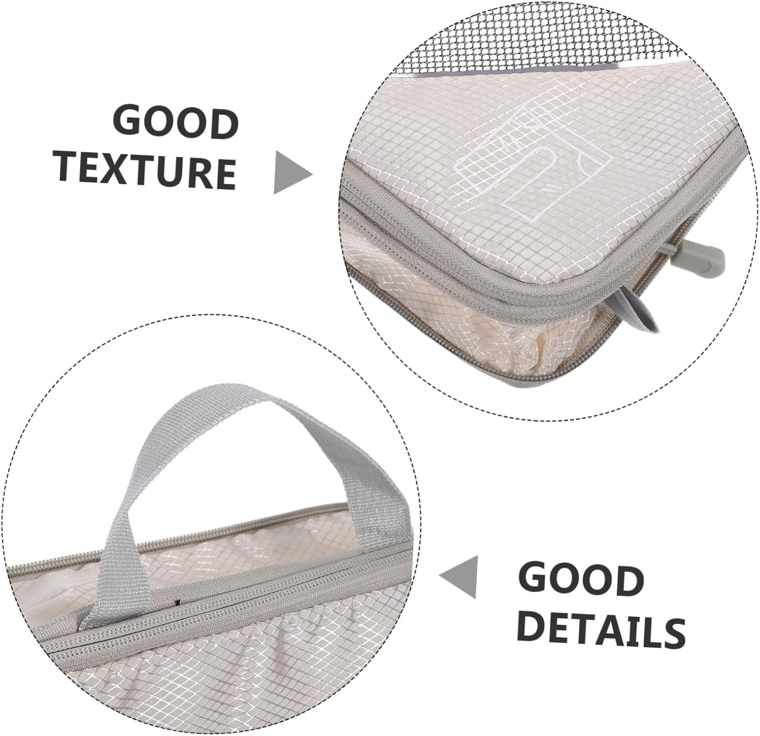 ROMISBABA 3PCS Travel Compression Zipper Storage Bags Expandable Packing Cubes for Suitcases Reusable Luggage Organizers Space-Saving Self-Compressible Storage Bags for Clothes Shoes image number 1