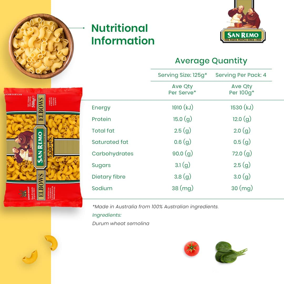 San Remo Elbows, 500G