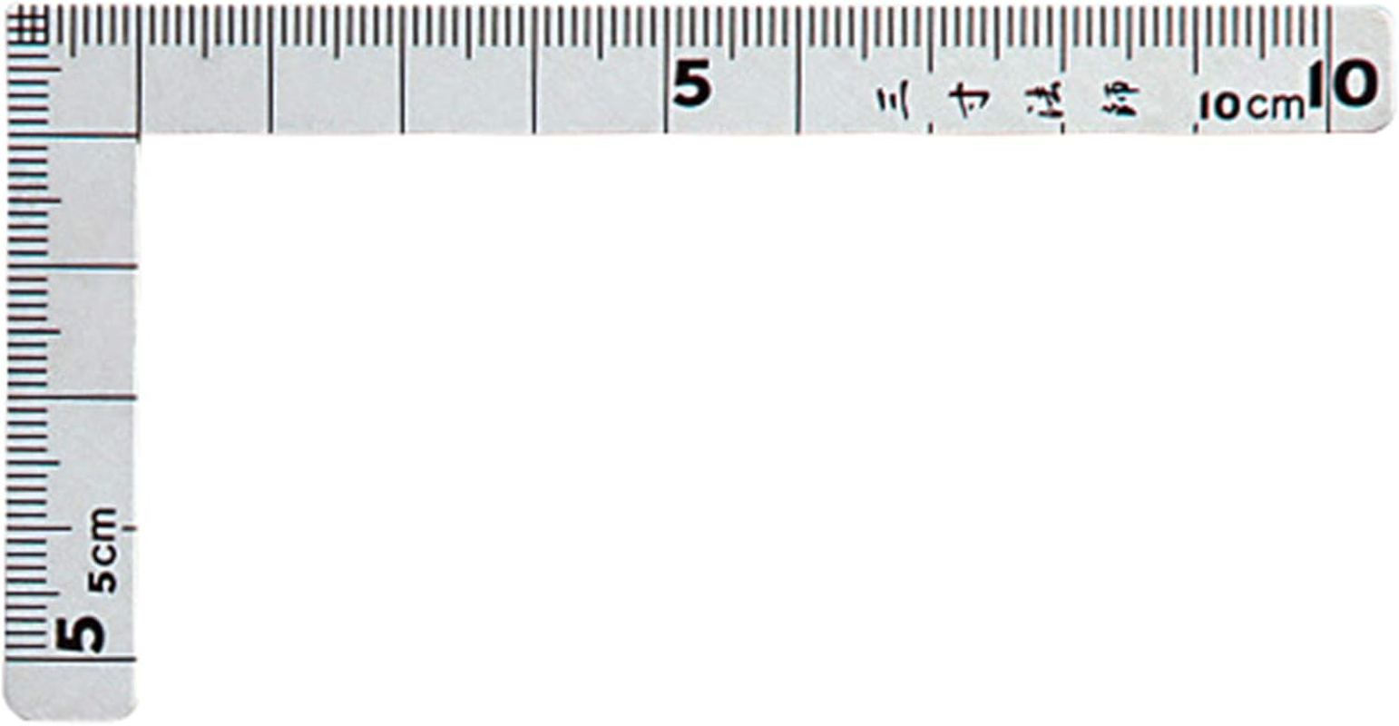 Shinwa Sokutei 12101 Curb Scale, Small, Three-Dimensional Stainless Steel, 3.9 X 2.0 Inches (10 X 5 Cm), Front and Back Equal image number 4