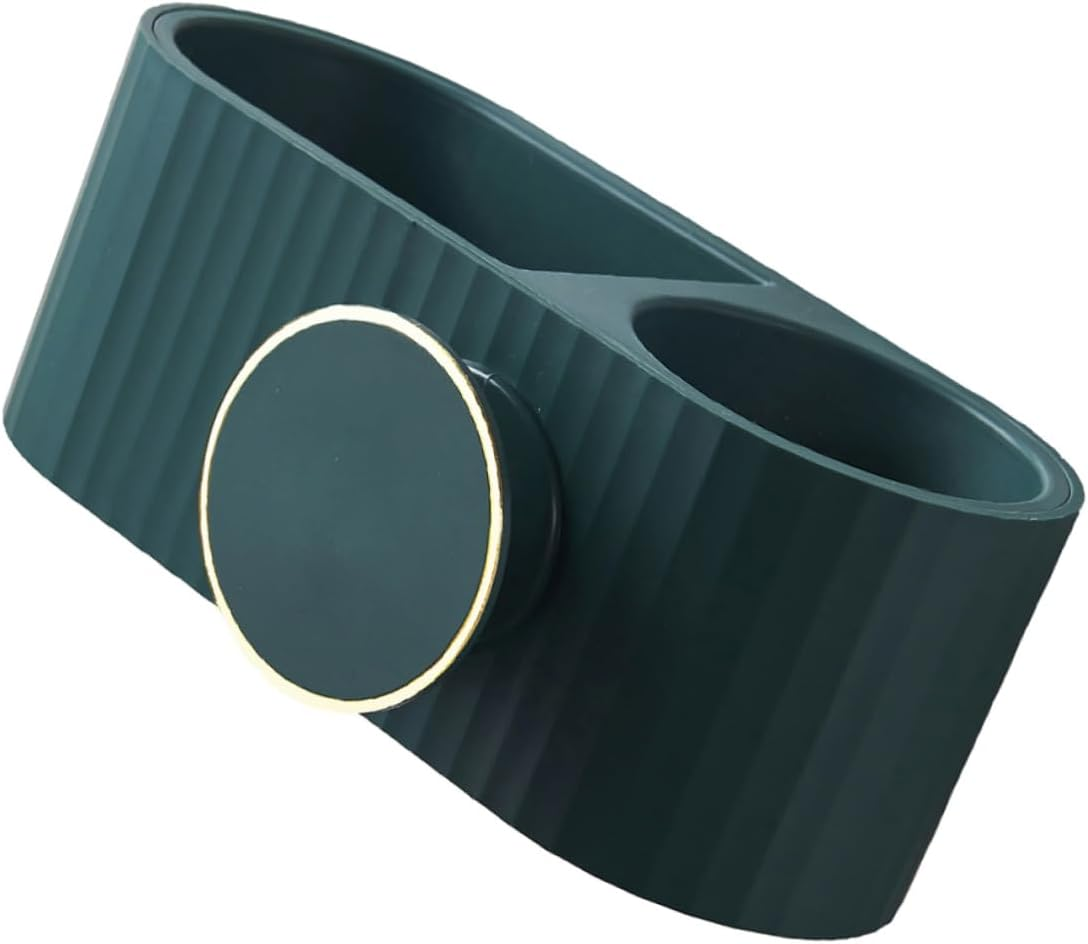 NIYANGLE Hair Dryer Storage Shelf Wall-Mounted Bathroom Supply Stylish Modern Material Rack image number 1