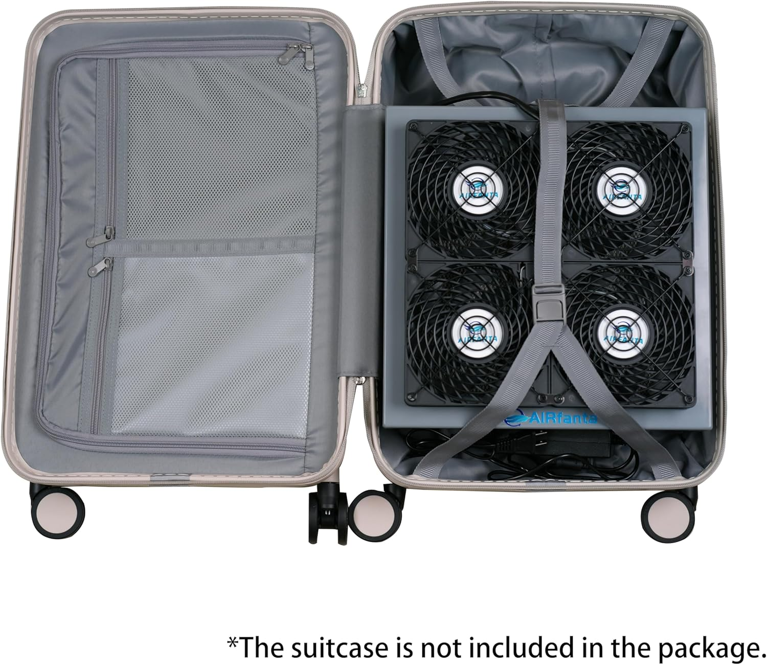 Airfanta 3Pro, Air Purifer for House up to 300M&sup2;, CADR Super Large 730M&sup3;/H, Collapsible, Can Be Packed into a 20" Carry-On Luggage for Travelling. Highly Effective and Portable. image number 2
