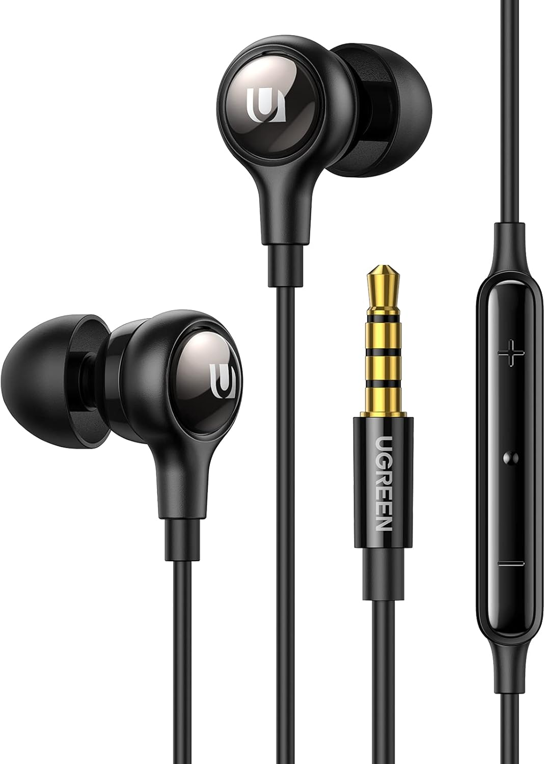 UGREEN 3.5Mm Earbuds Wired Headphones with Microphone and Volume Control Noise Cancelling Headphones Hifi Stereo Wired Earbuds Compatible with Galaxy A12 A52 Moto G Power G10 Google Pixel 4A image number 3