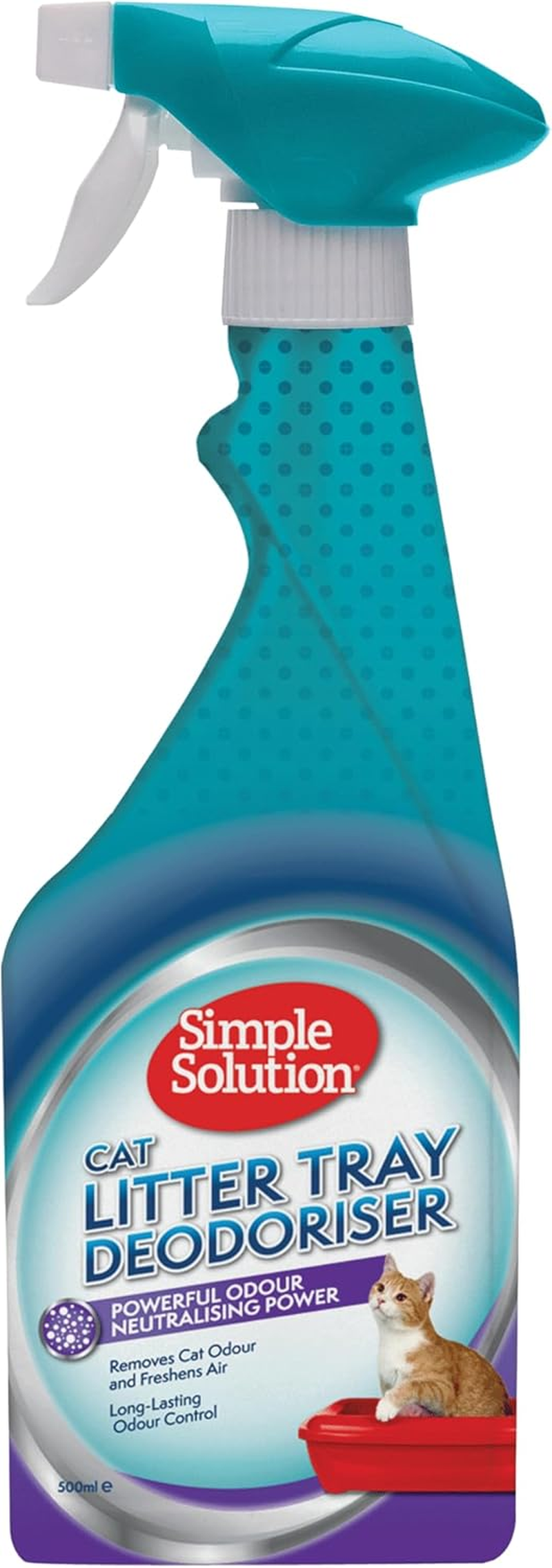 Simple Solution Pro-Bacteria Cat Litter Deodoriser Spray 500Ml - 40 Tray Treatments, Odour Eliminator image number 6